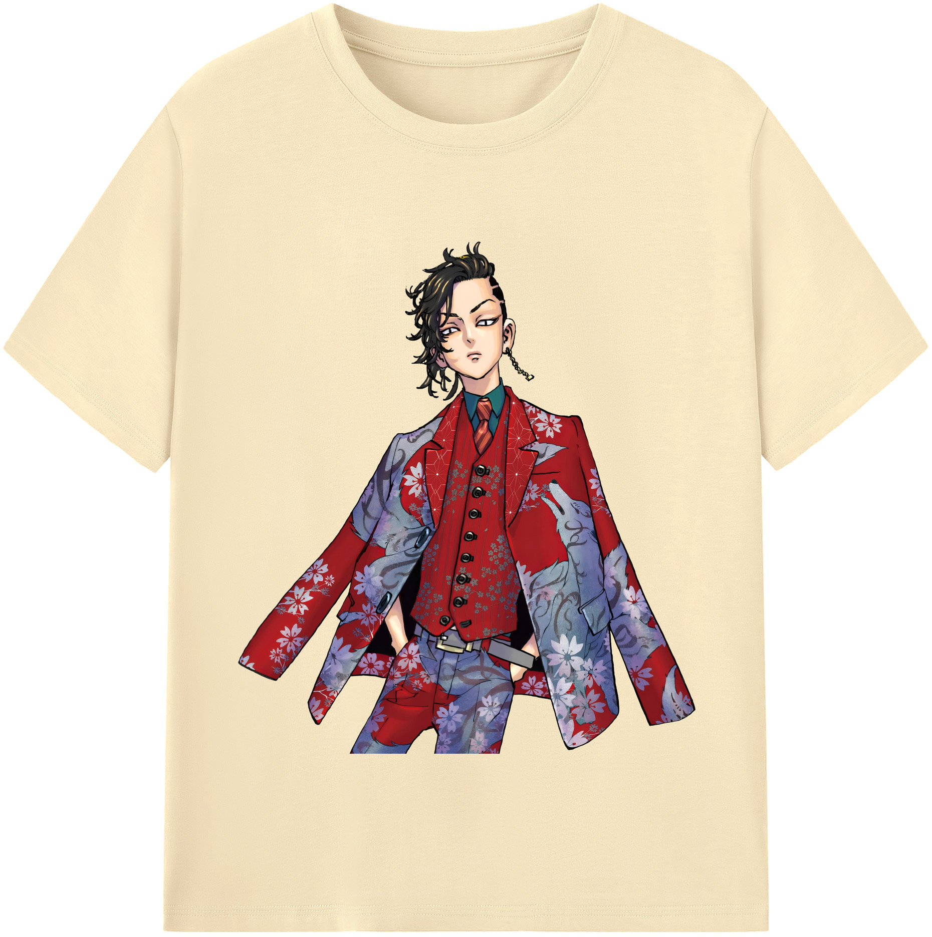 （画像用） 東京リベンジャーズ Tokyo Revengers 綿100％半袖Tシャツ（フロントプリント）