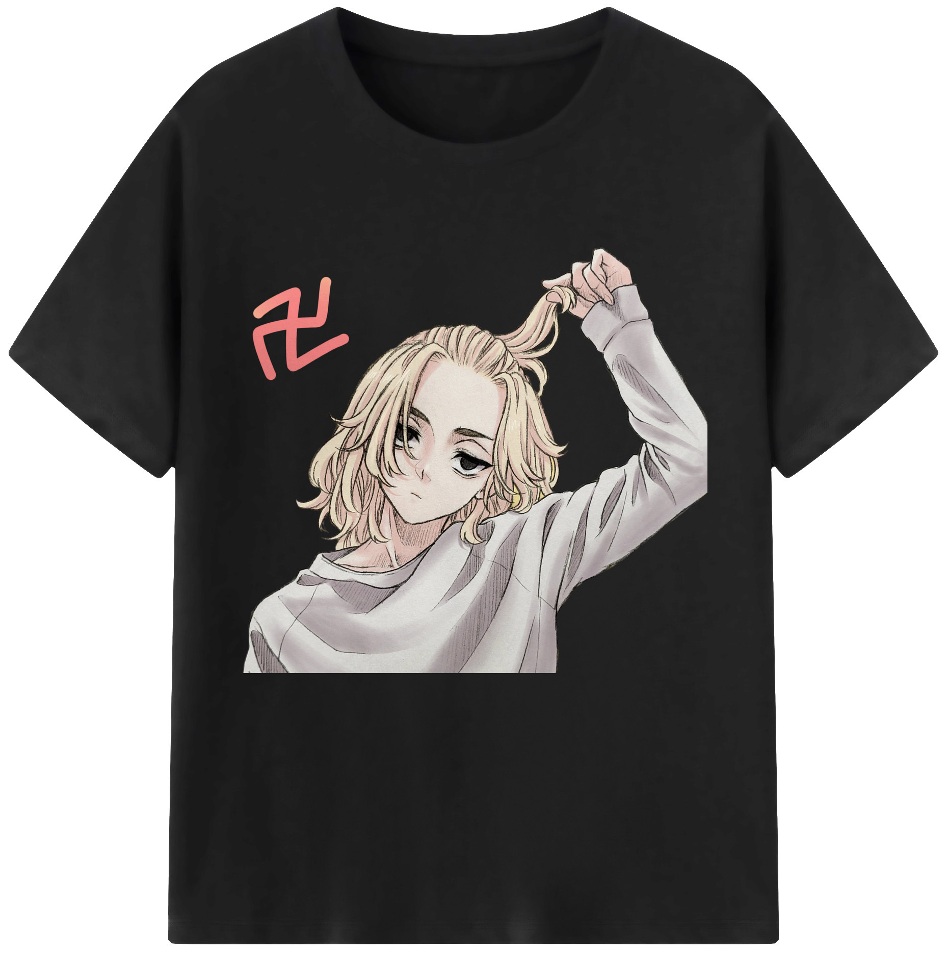 （画像用） 東京リベンジャーズ Tokyo Revengers 綿100％半袖Tシャツ（フロントプリント）
