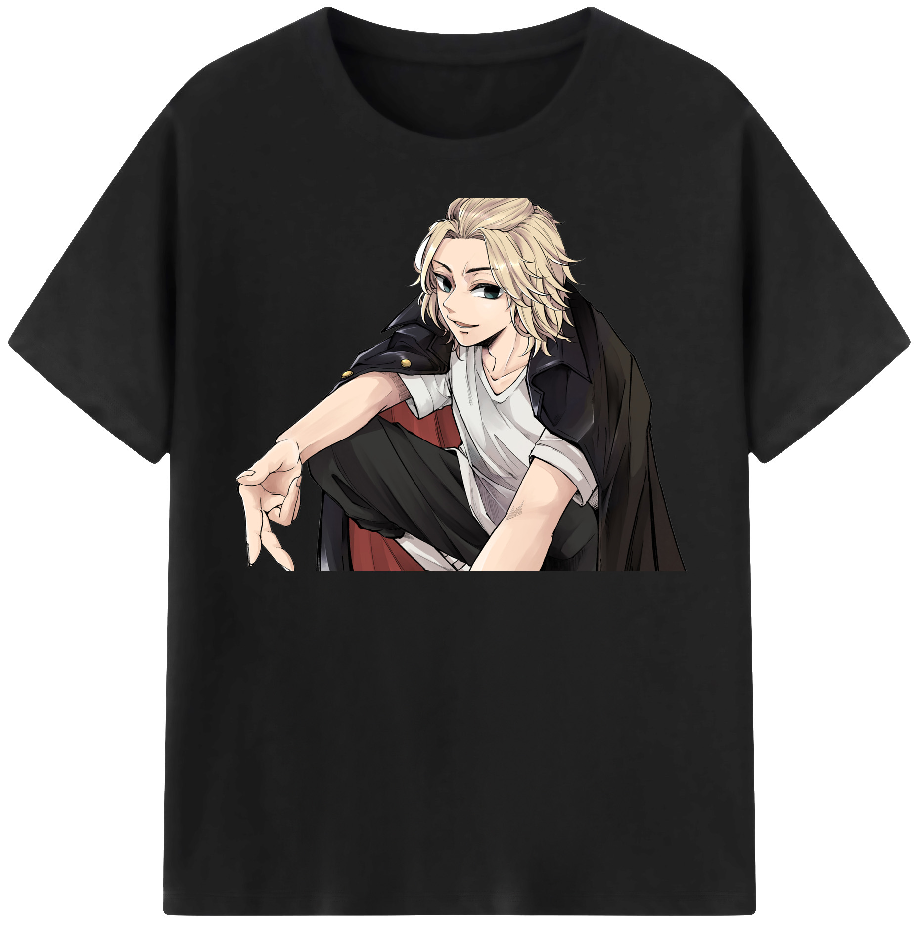 （画像用） 東京リベンジャーズ Tokyo Revengers 綿100％半袖Tシャツ（フロントプリント）