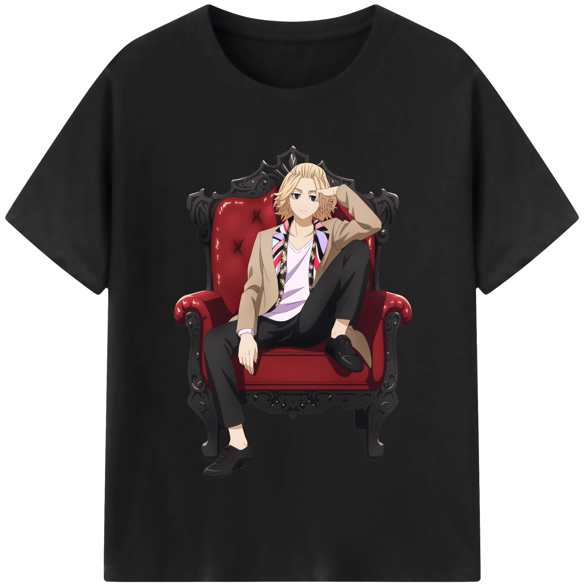 （画像用） 東京リベンジャーズ Tokyo Revengers 綿100％半袖Tシャツ（フロントプリント）