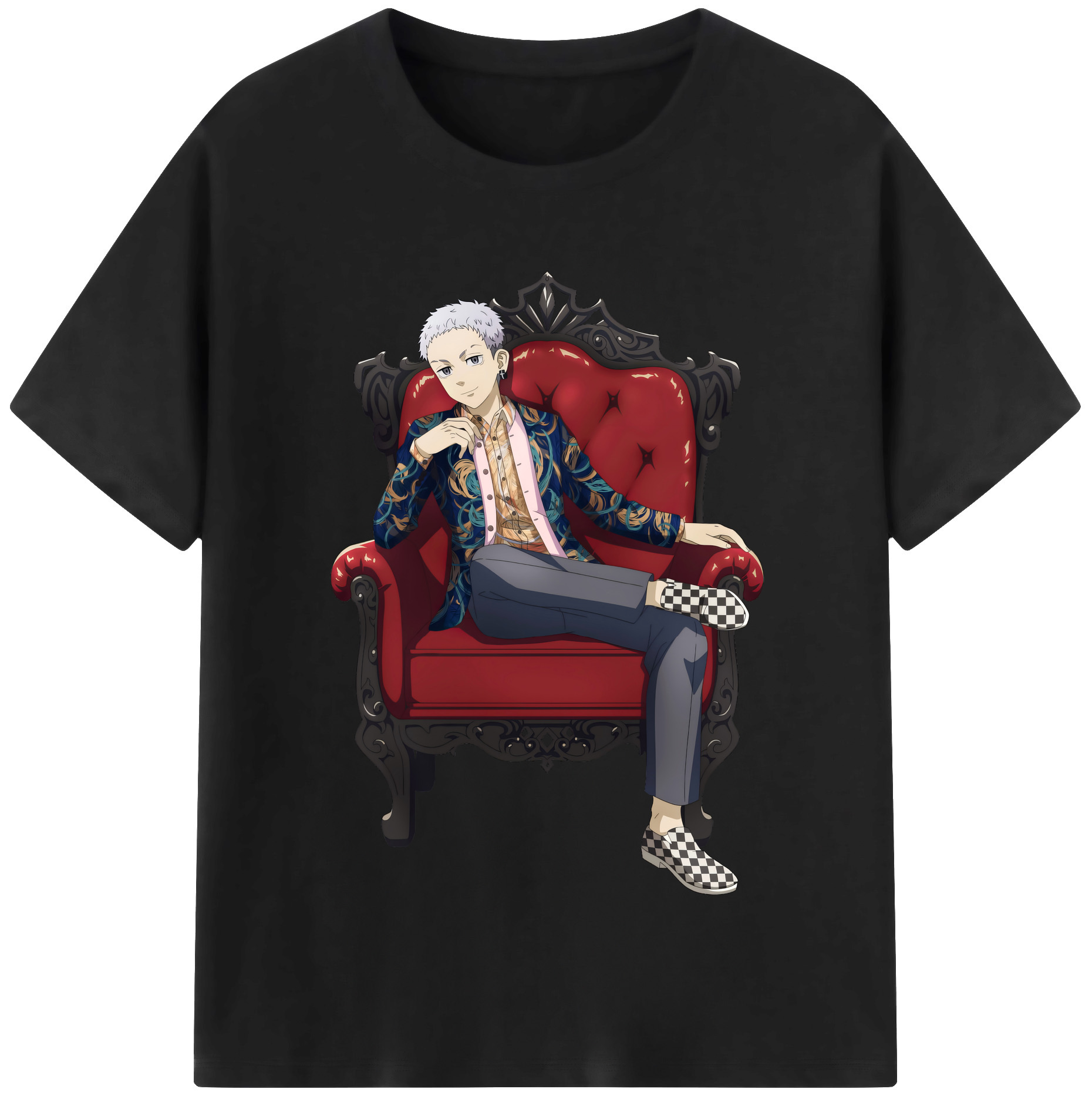 （画像用） 東京リベンジャーズ Tokyo Revengers 綿100％半袖Tシャツ（フロントプリント）