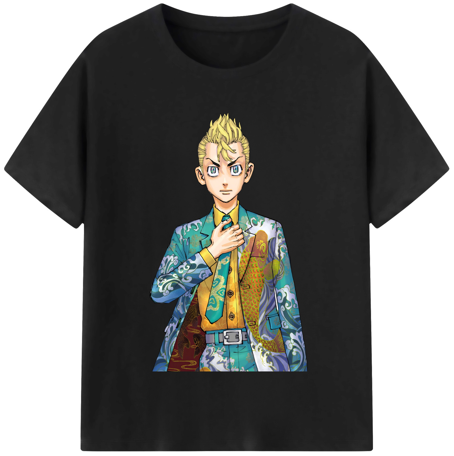 （画像用） 東京リベンジャーズ Tokyo Revengers 綿100％半袖Tシャツ（フロントプリント）