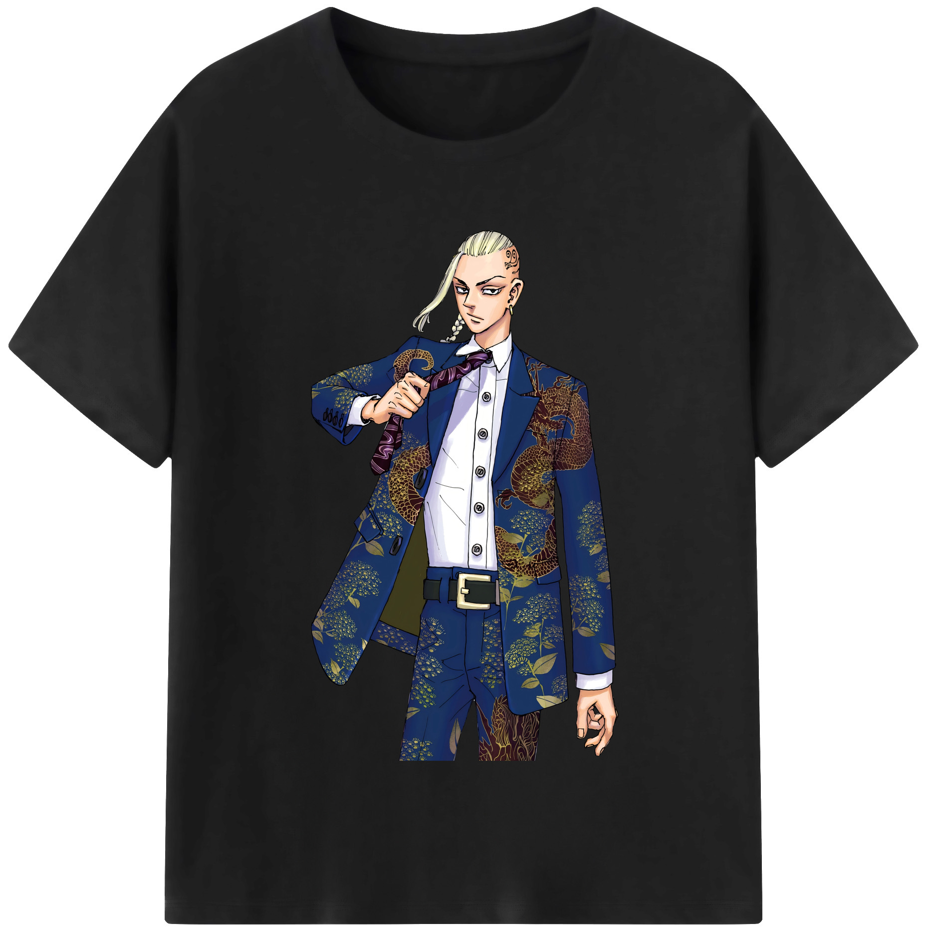 （画像用） 東京リベンジャーズ Tokyo Revengers 綿100％半袖Tシャツ（フロントプリント）