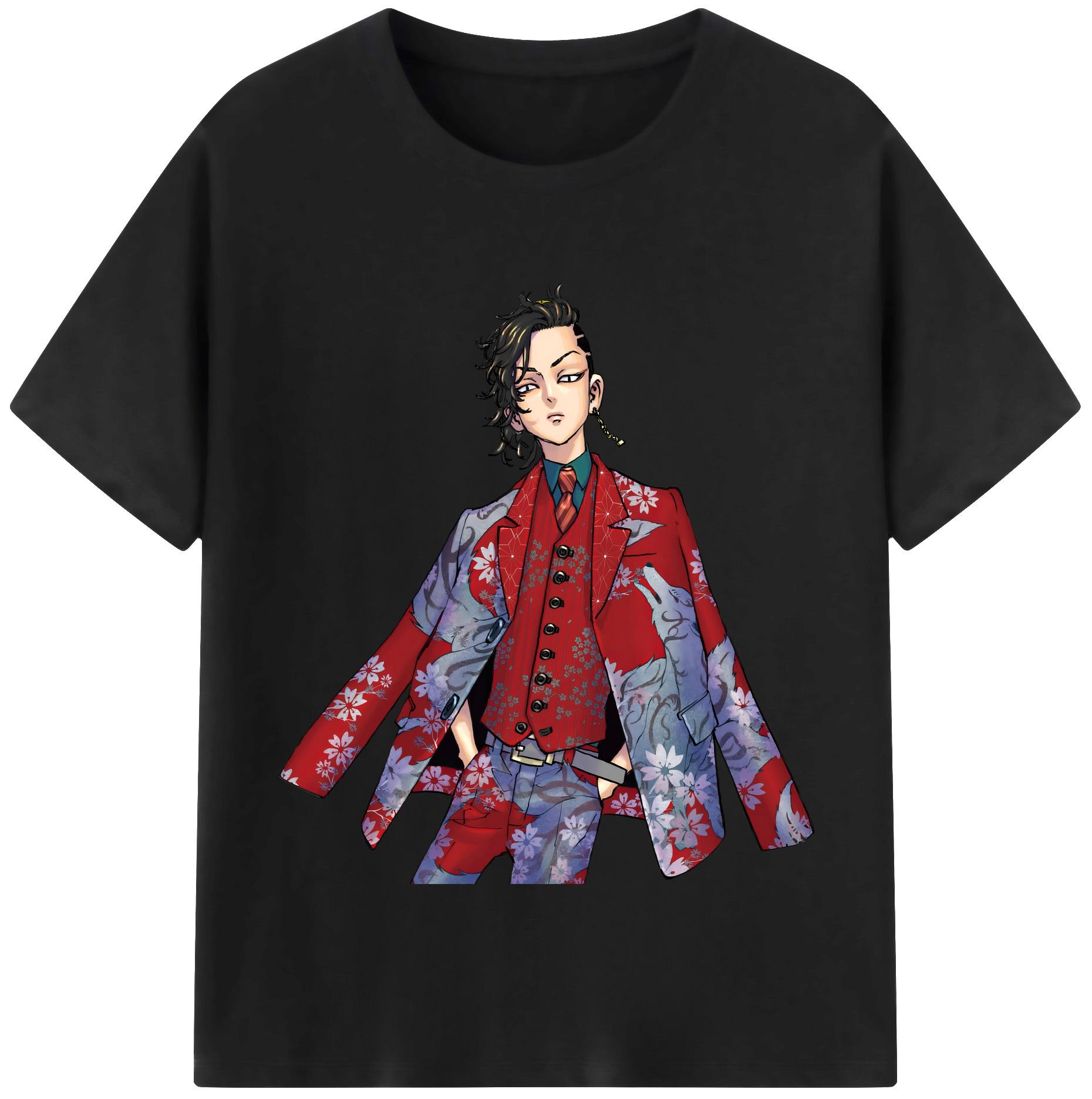 （画像用） 東京リベンジャーズ Tokyo Revengers 綿100％半袖Tシャツ（フロントプリント）