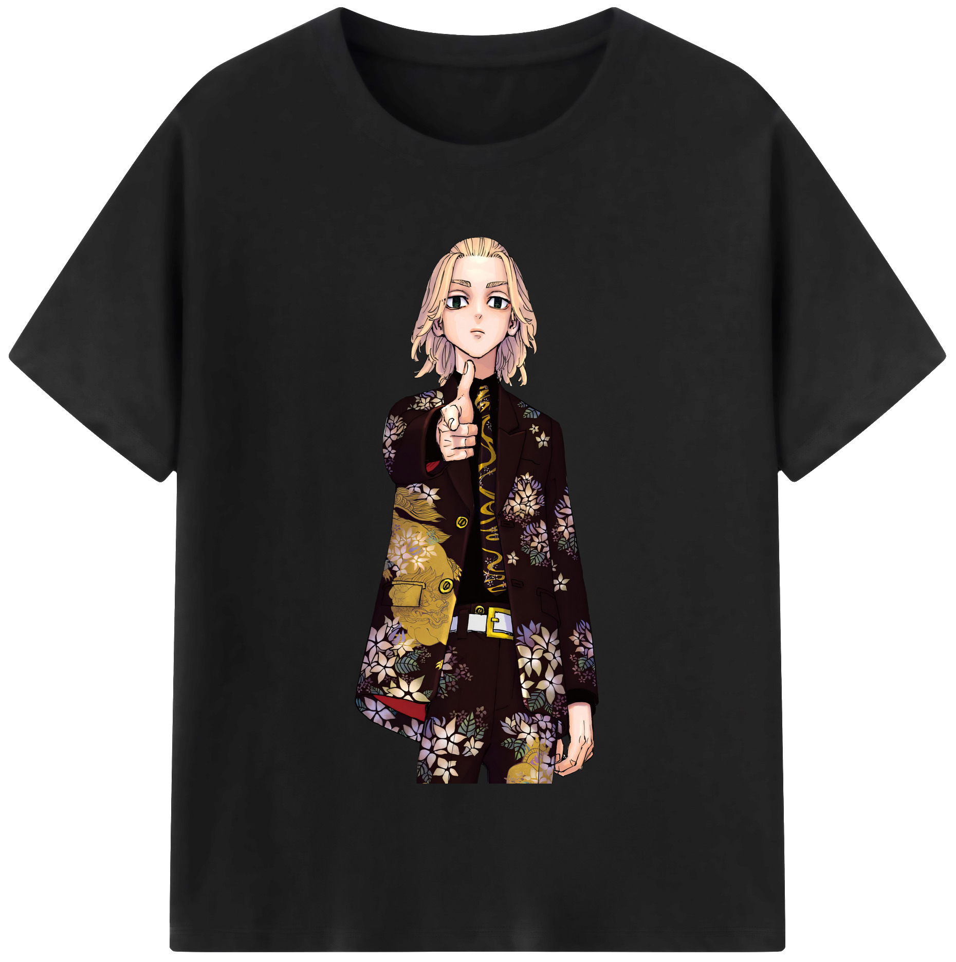 （画像用） 東京リベンジャーズ Tokyo Revengers 綿100％半袖Tシャツ（フロントプリント）