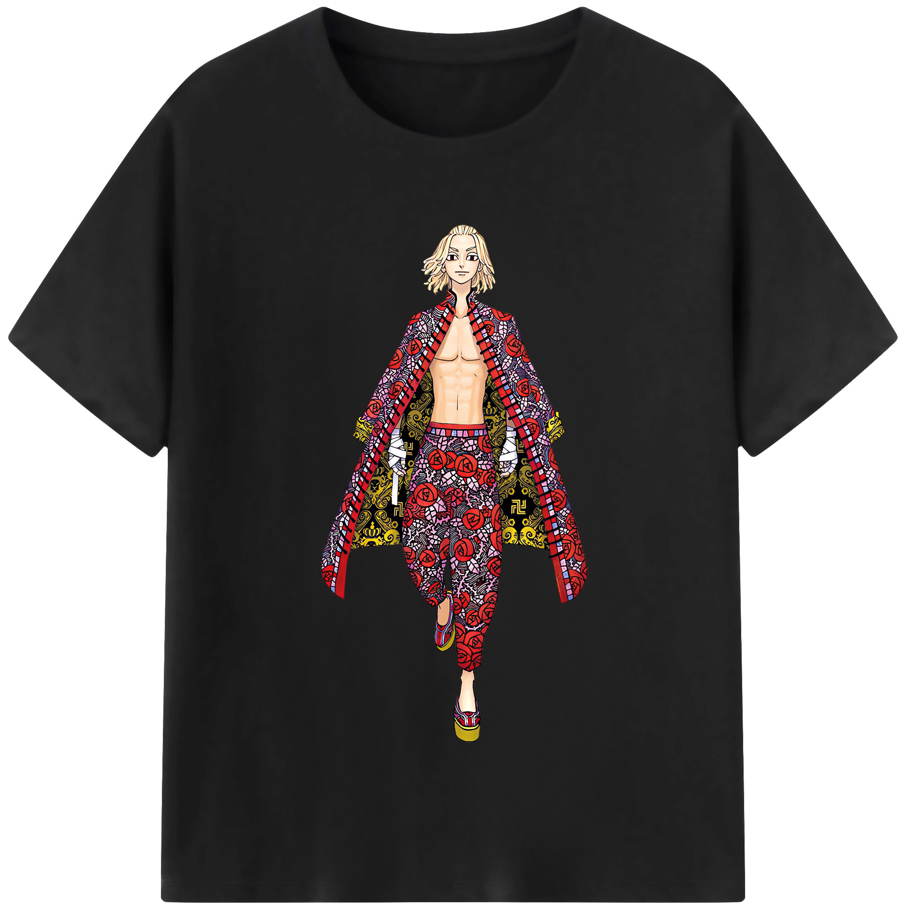 （画像用） 東京リベンジャーズ Tokyo Revengers 綿100％半袖Tシャツ（フロントプリント）