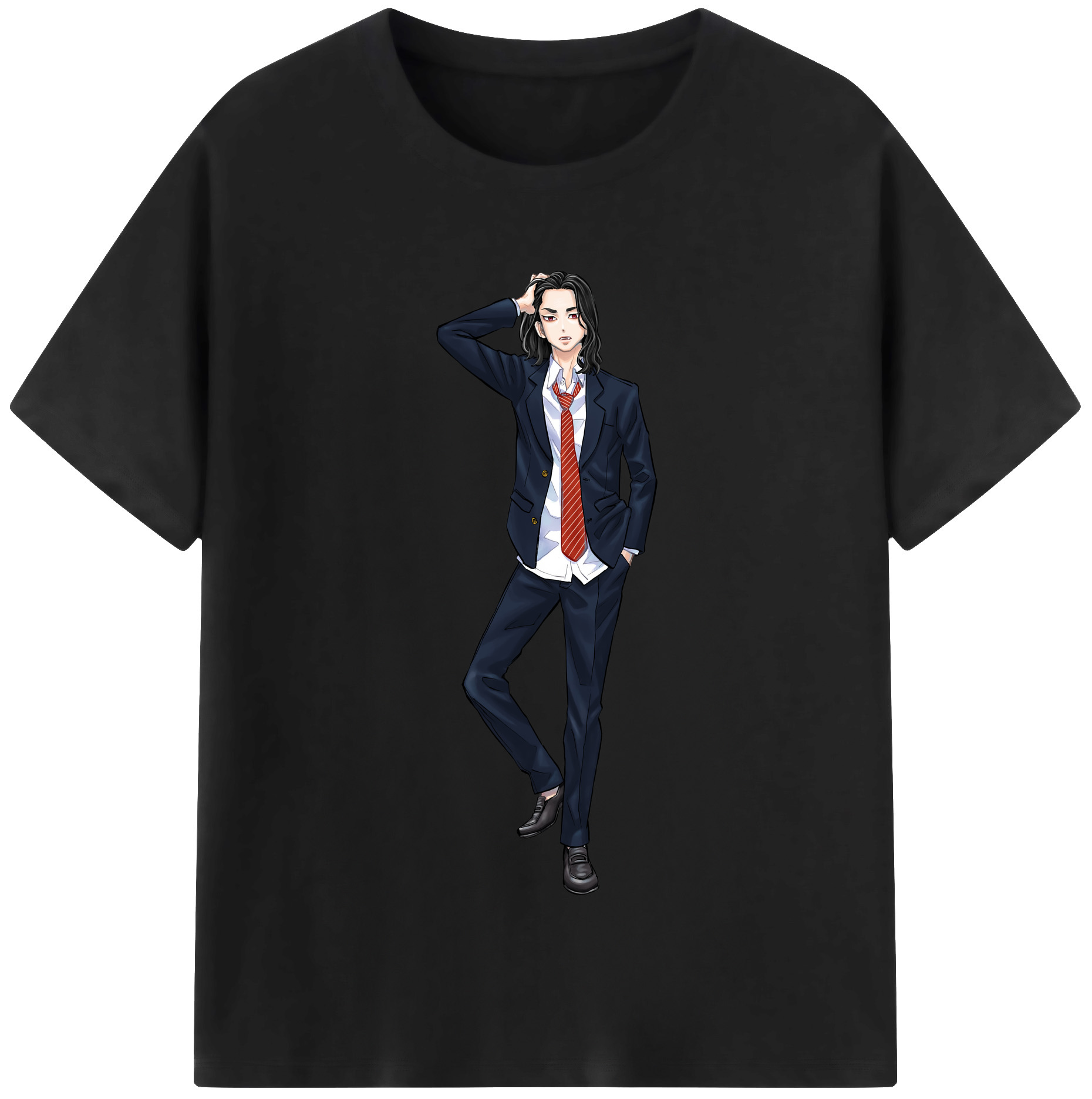 （画像用） 東京リベンジャーズ Tokyo Revengers 綿100％半袖Tシャツ（フロントプリント）