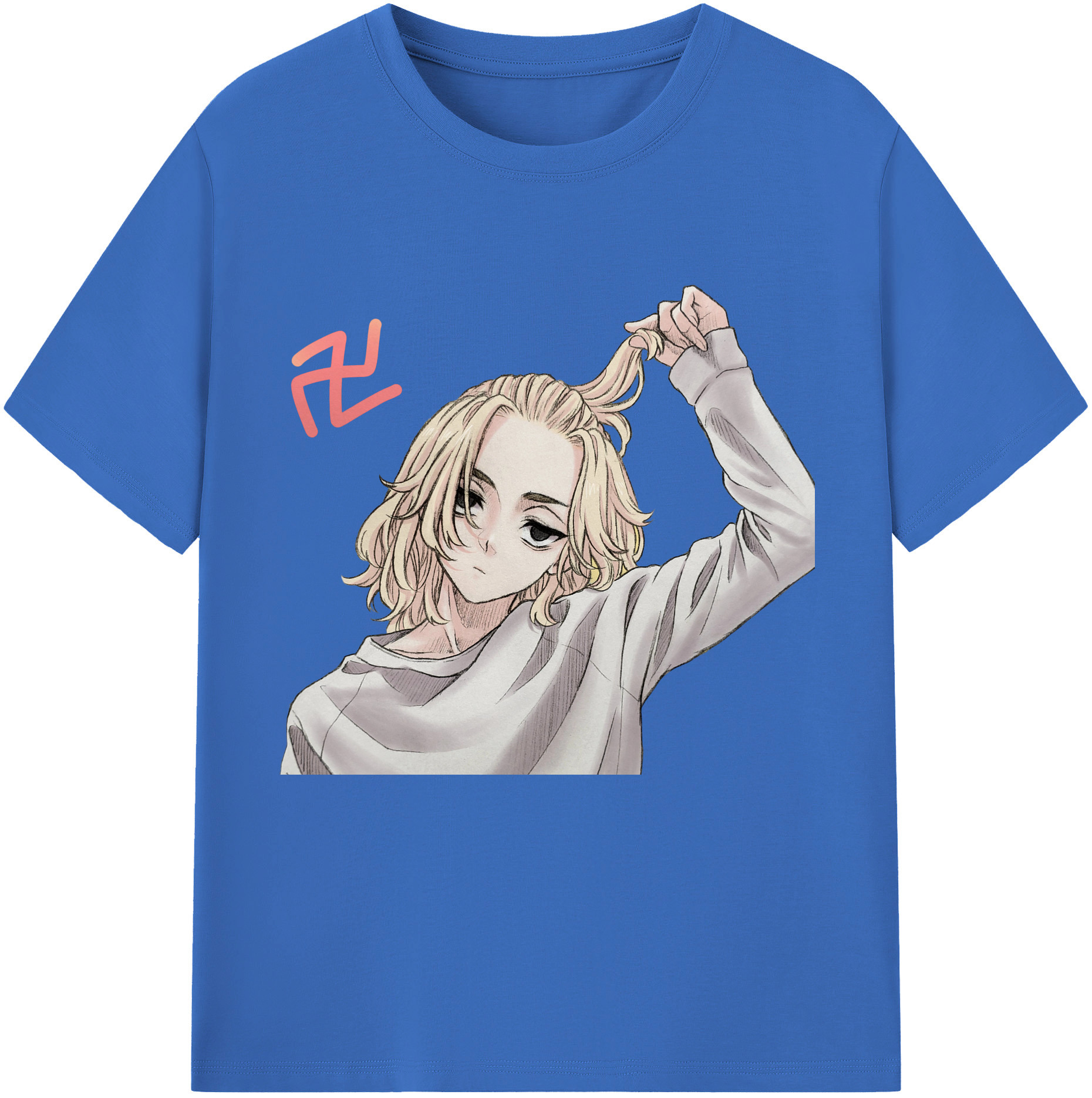 （画像用） 東京リベンジャーズ Tokyo Revengers 綿100％半袖Tシャツ（フロントプリント）