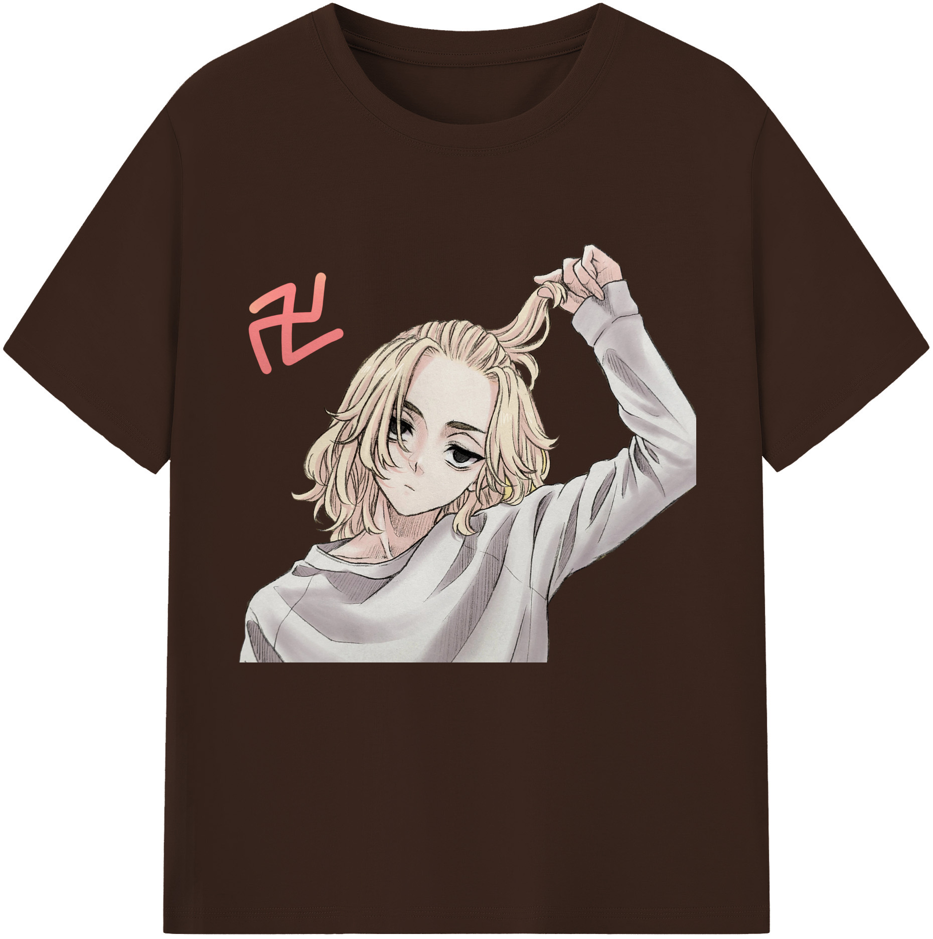 （画像用） 東京リベンジャーズ Tokyo Revengers 綿100％半袖Tシャツ（フロントプリント）