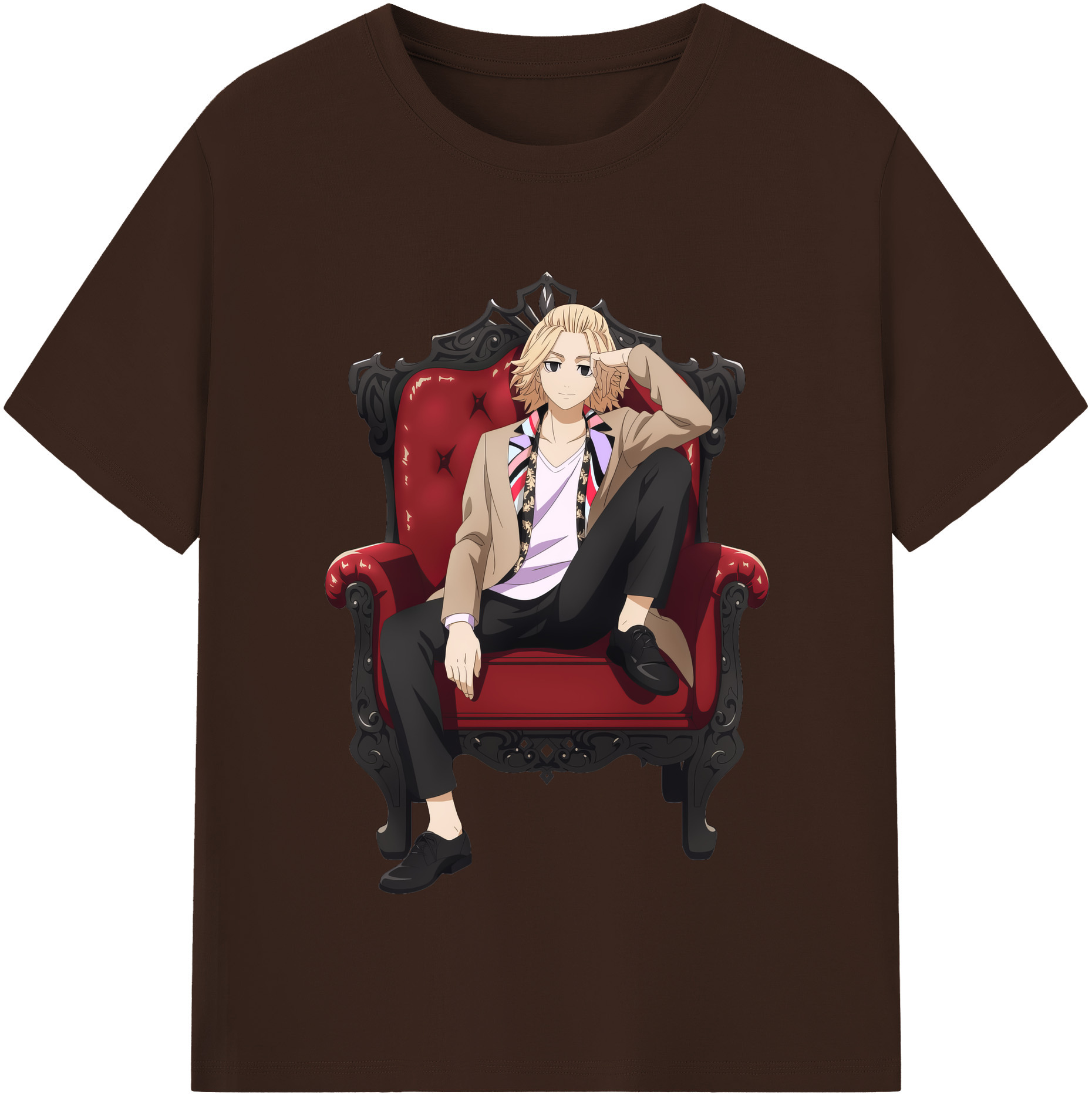 （画像用） 東京リベンジャーズ Tokyo Revengers 綿100％半袖Tシャツ（フロントプリント）