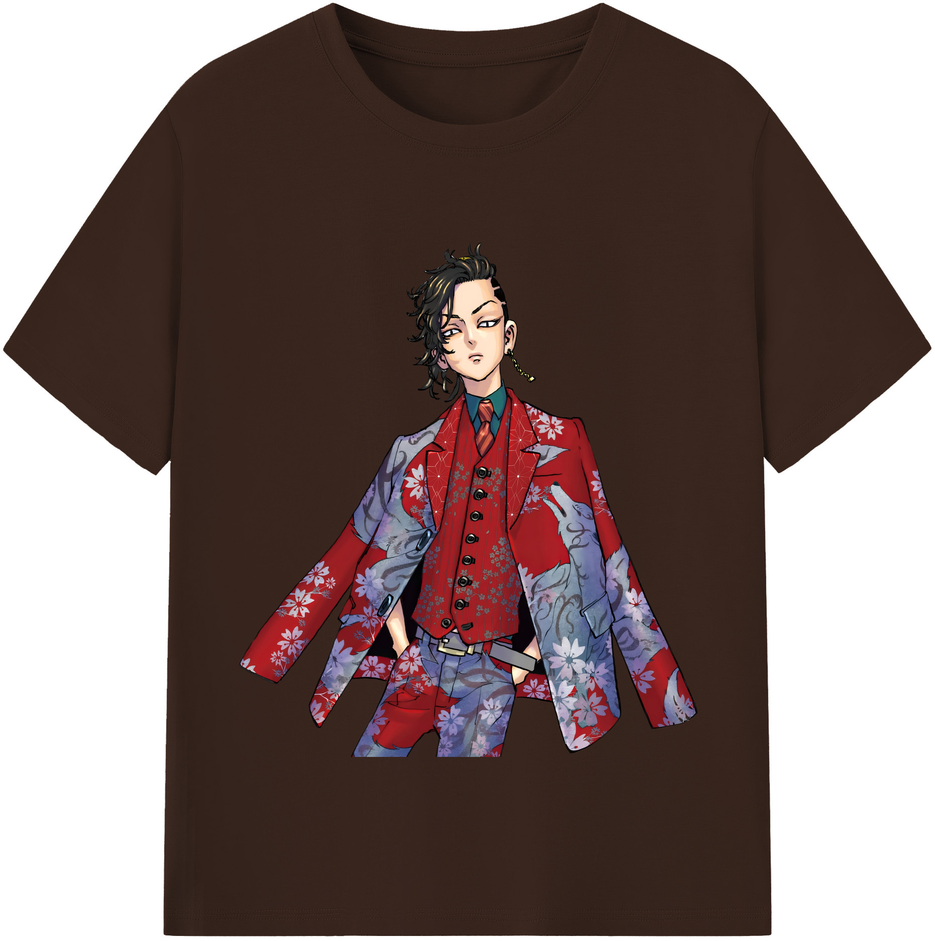 （画像用） 東京リベンジャーズ Tokyo Revengers 綿100％半袖Tシャツ（フロントプリント）