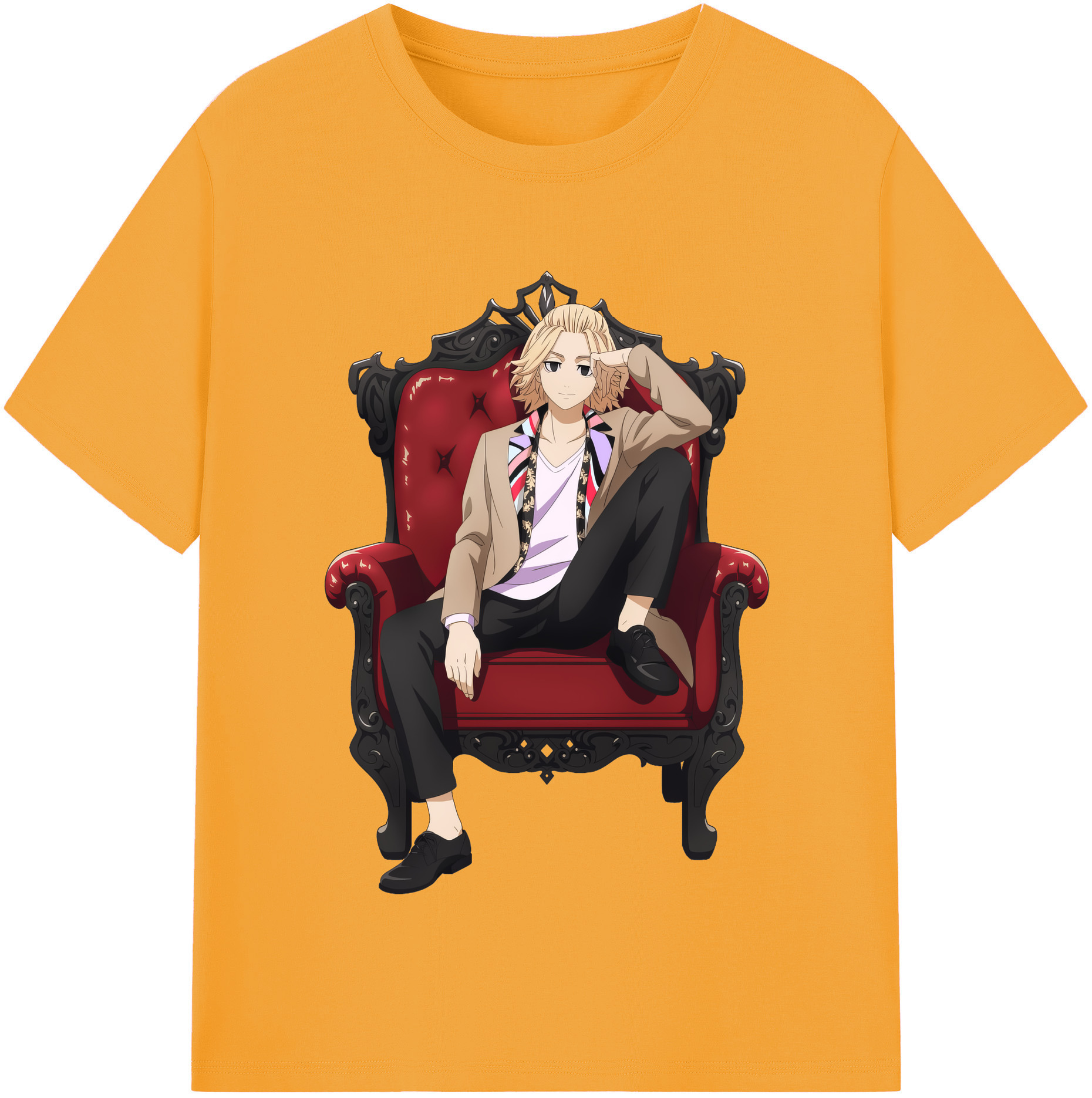 （画像用） 東京リベンジャーズ Tokyo Revengers 綿100％半袖Tシャツ（フロントプリント）