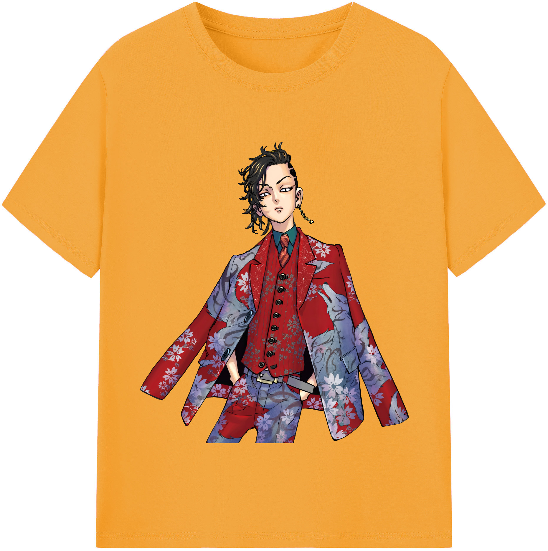 （画像用） 東京リベンジャーズ Tokyo Revengers 綿100％半袖Tシャツ（フロントプリント）