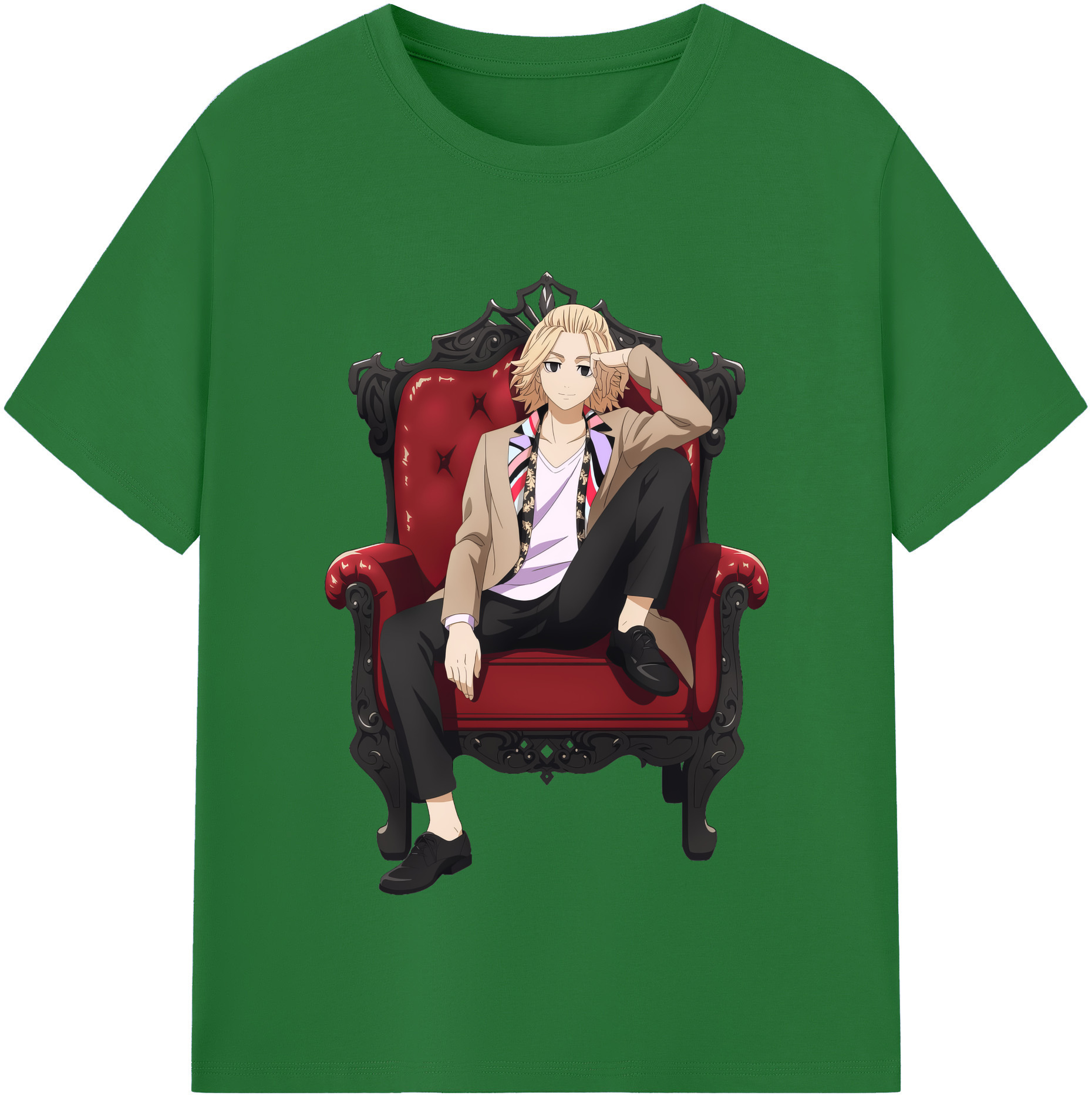 （画像用） 東京リベンジャーズ Tokyo Revengers 綿100％半袖Tシャツ（フロントプリント）