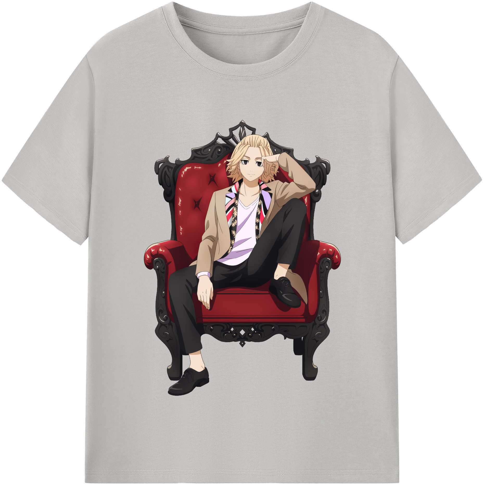 （画像用） 東京リベンジャーズ Tokyo Revengers 綿100％半袖Tシャツ（フロントプリント）