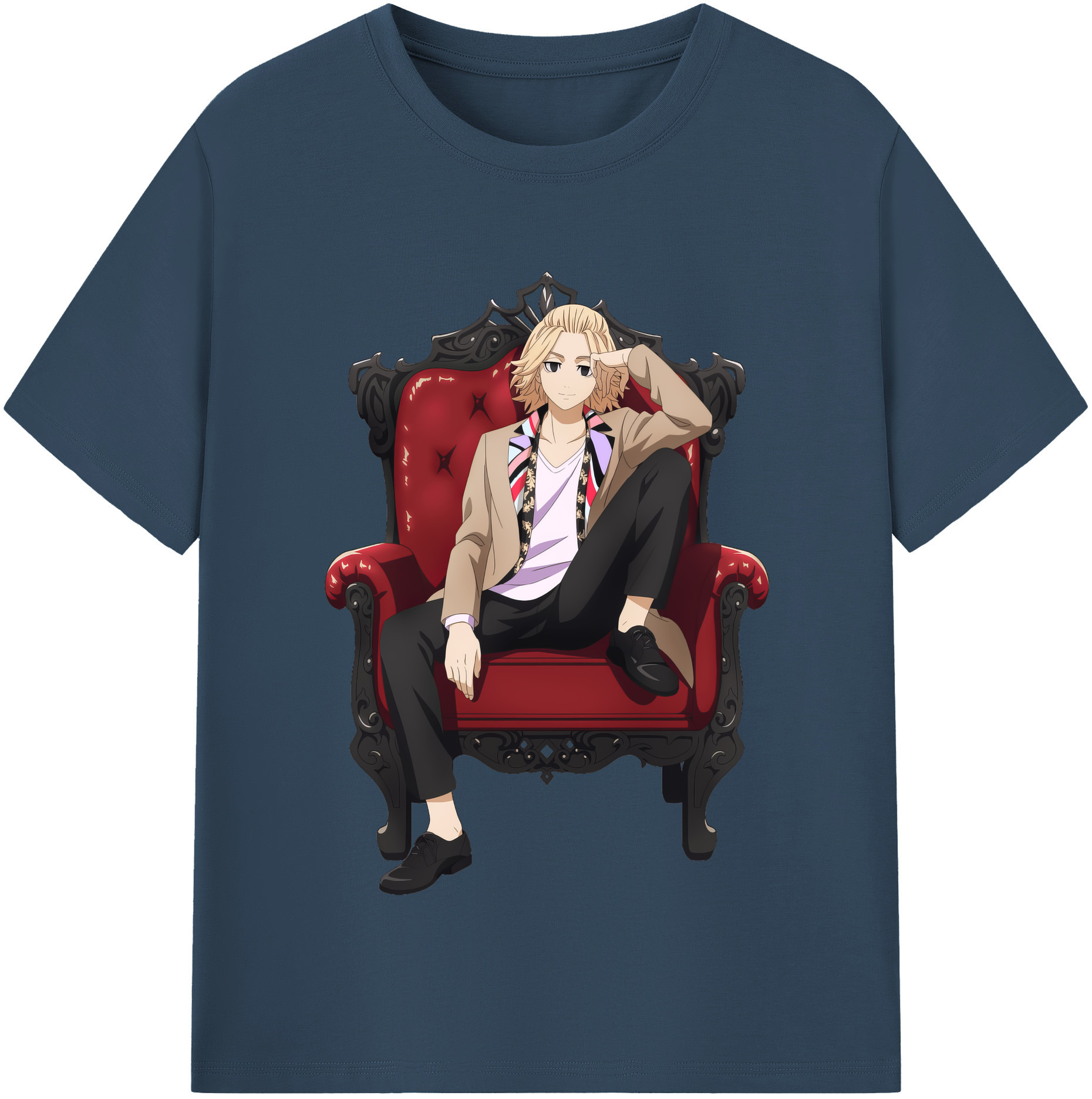 （画像用） 東京リベンジャーズ Tokyo Revengers 綿100％半袖Tシャツ（フロントプリント）