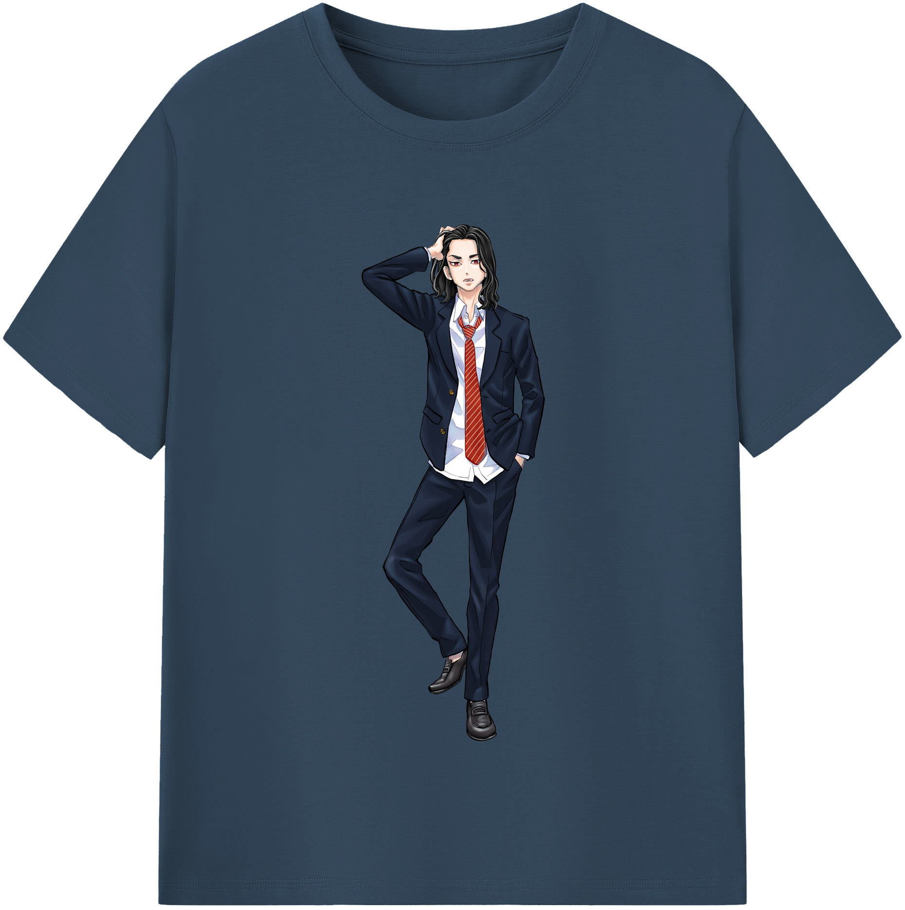 （画像用） 東京リベンジャーズ Tokyo Revengers 綿100％半袖Tシャツ（フロントプリント）