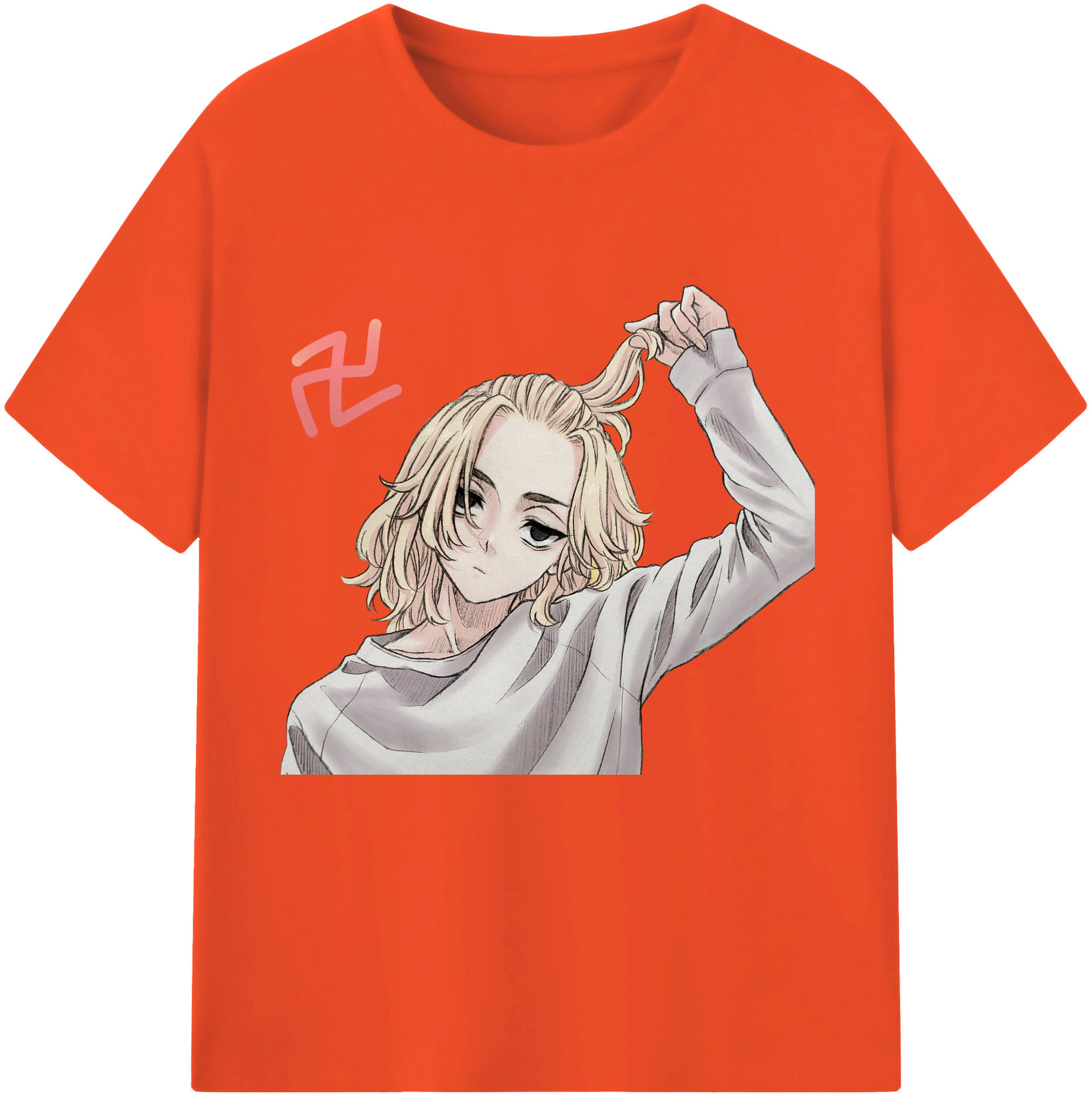 （画像用） 東京リベンジャーズ Tokyo Revengers 綿100％半袖Tシャツ（フロントプリント）