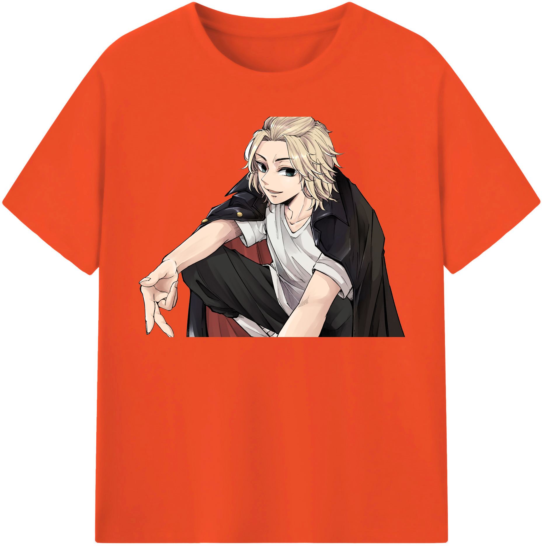 （画像用） 東京リベンジャーズ Tokyo Revengers 綿100％半袖Tシャツ（フロントプリント）