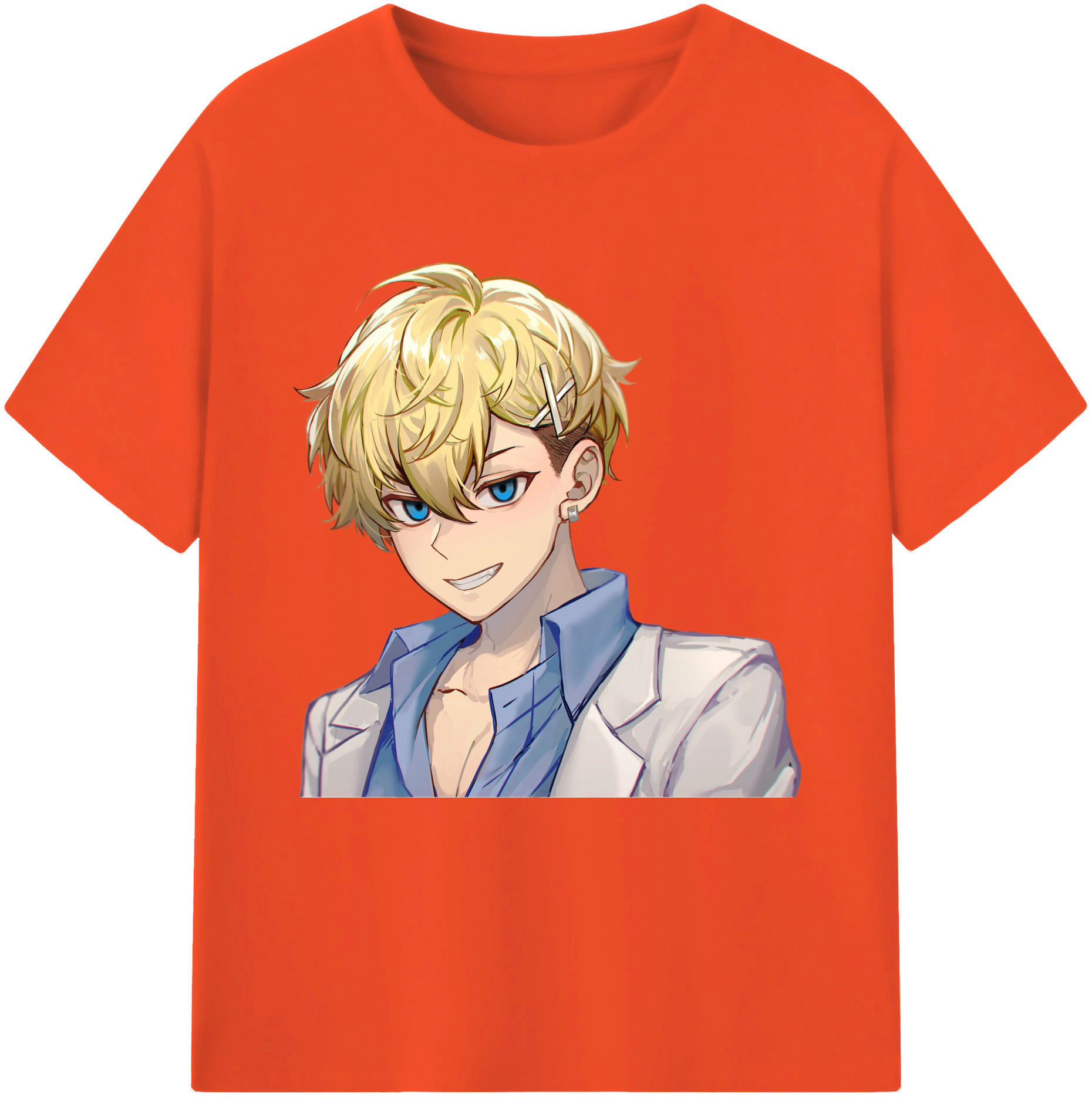 （画像用） 東京リベンジャーズ Tokyo Revengers 綿100％半袖Tシャツ（フロントプリント）