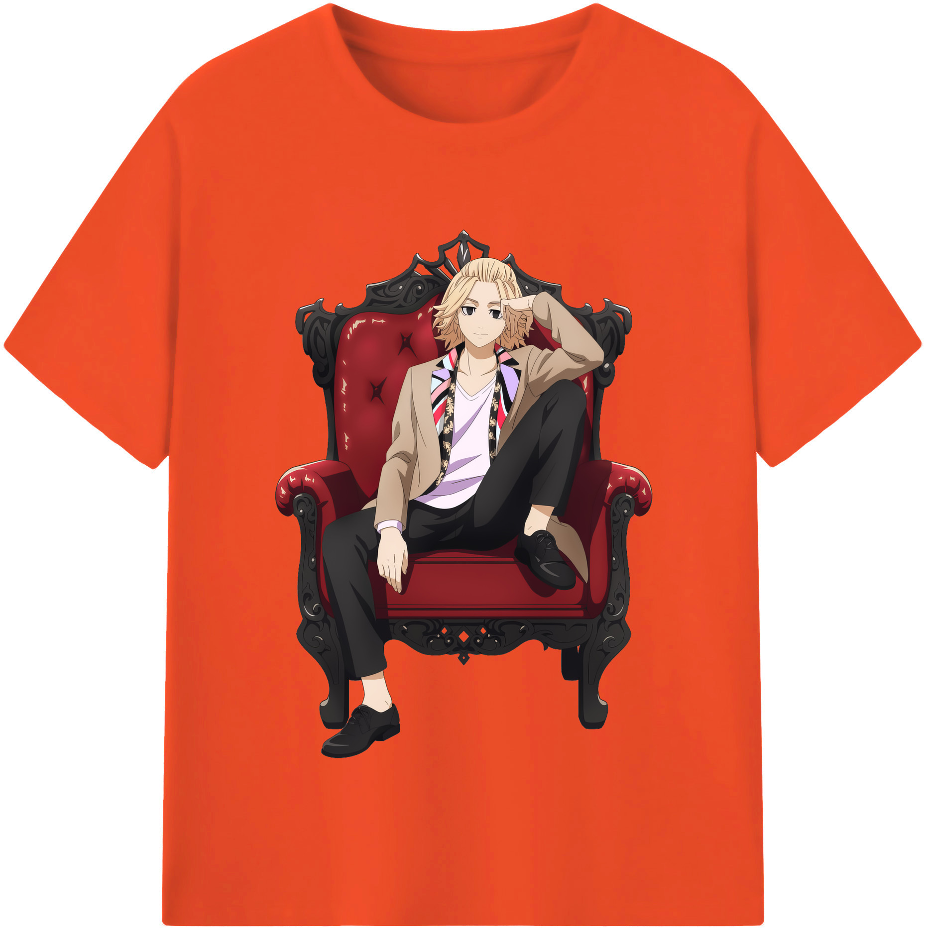 （画像用） 東京リベンジャーズ Tokyo Revengers 綿100％半袖Tシャツ（フロントプリント）