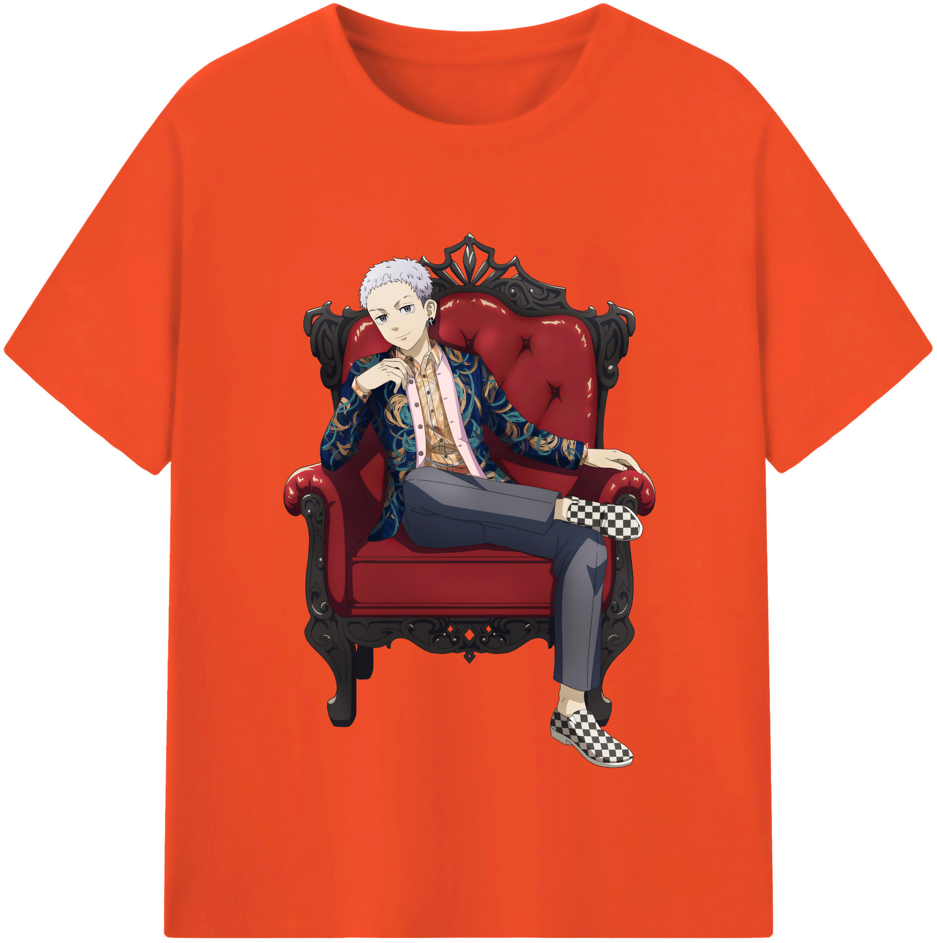 （画像用） 東京リベンジャーズ Tokyo Revengers 綿100％半袖Tシャツ（フロントプリント）