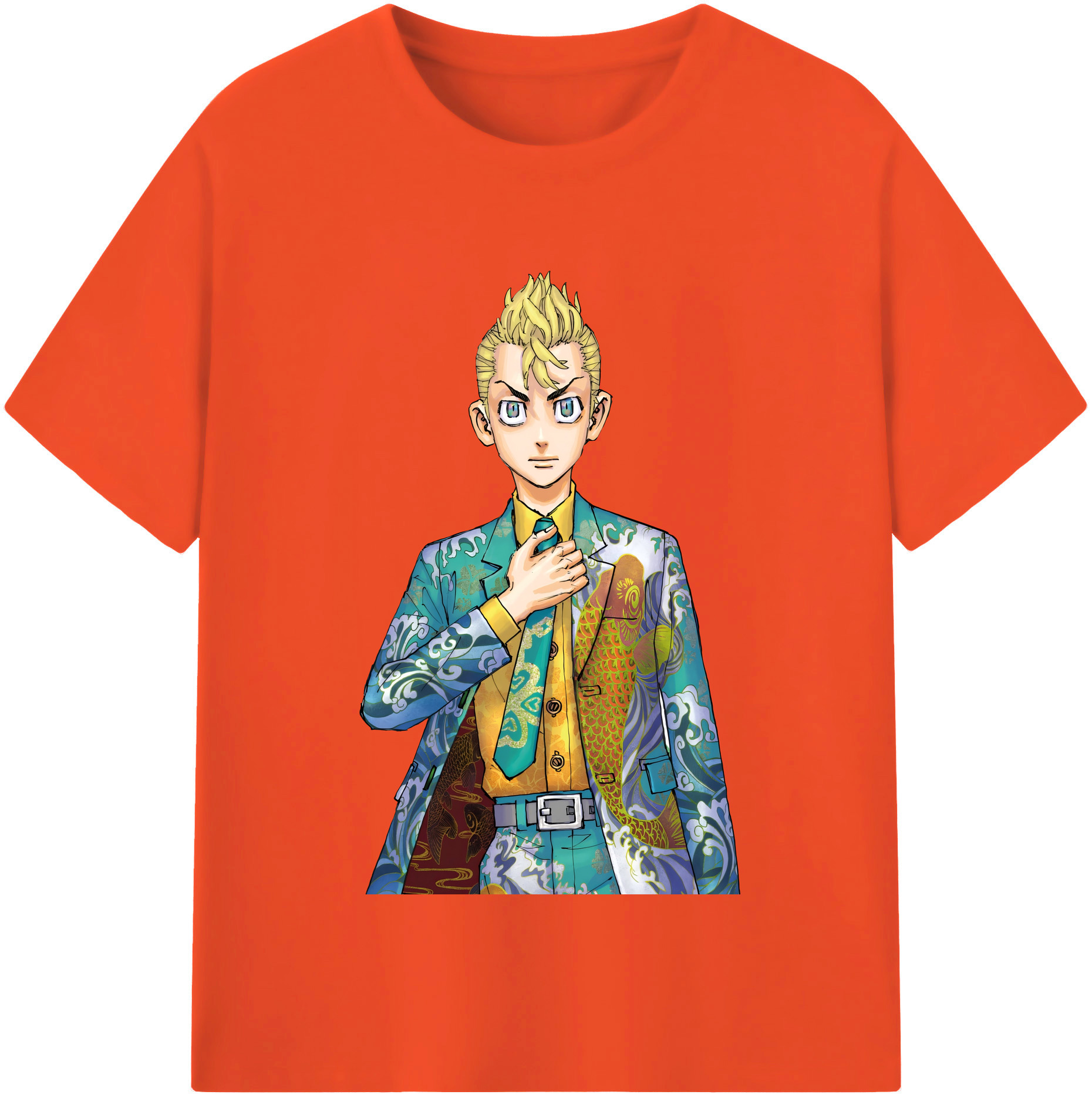 （画像用） 東京リベンジャーズ Tokyo Revengers 綿100％半袖Tシャツ（フロントプリント）