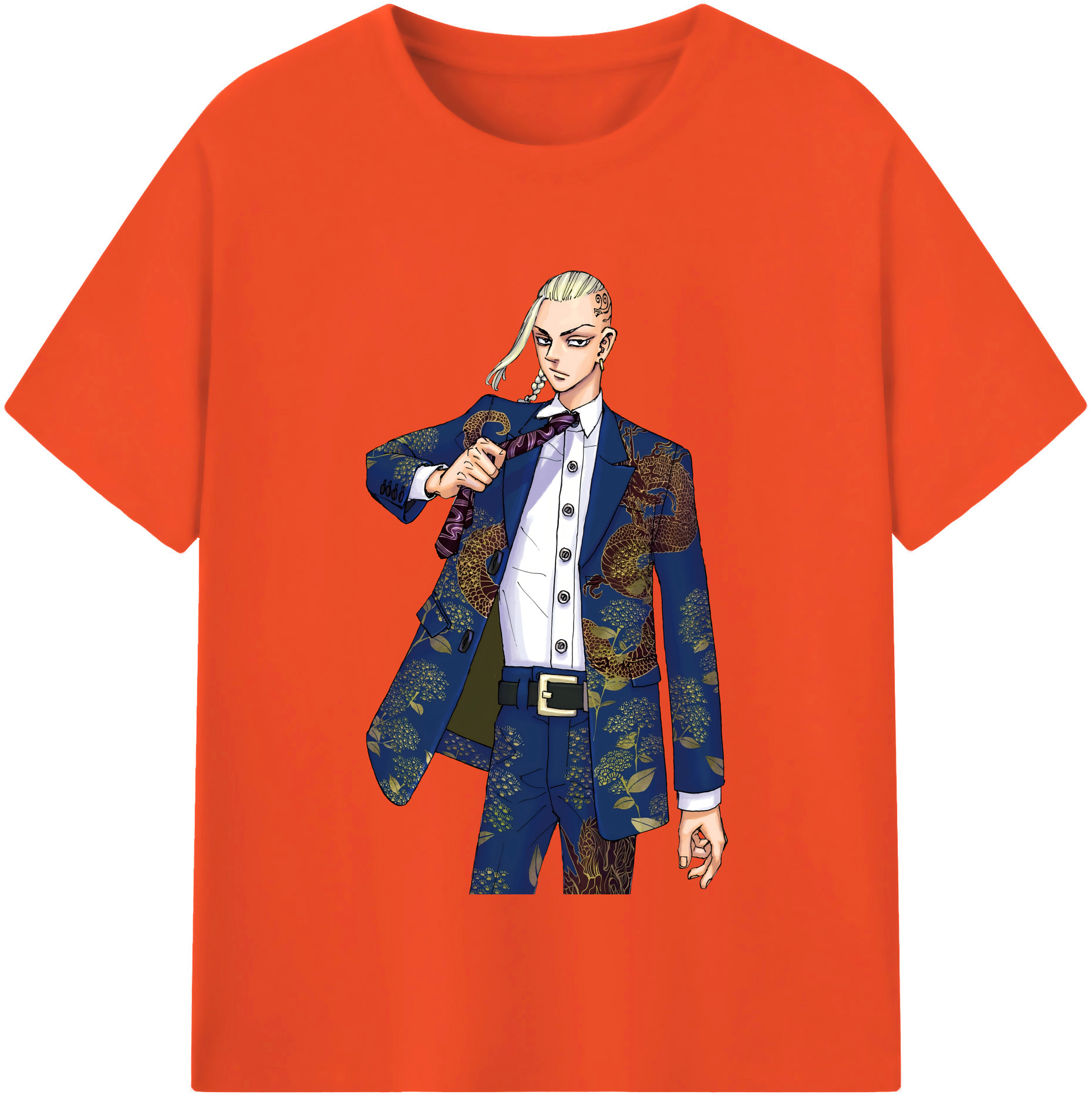（画像用） 東京リベンジャーズ Tokyo Revengers 綿100％半袖Tシャツ（フロントプリント）