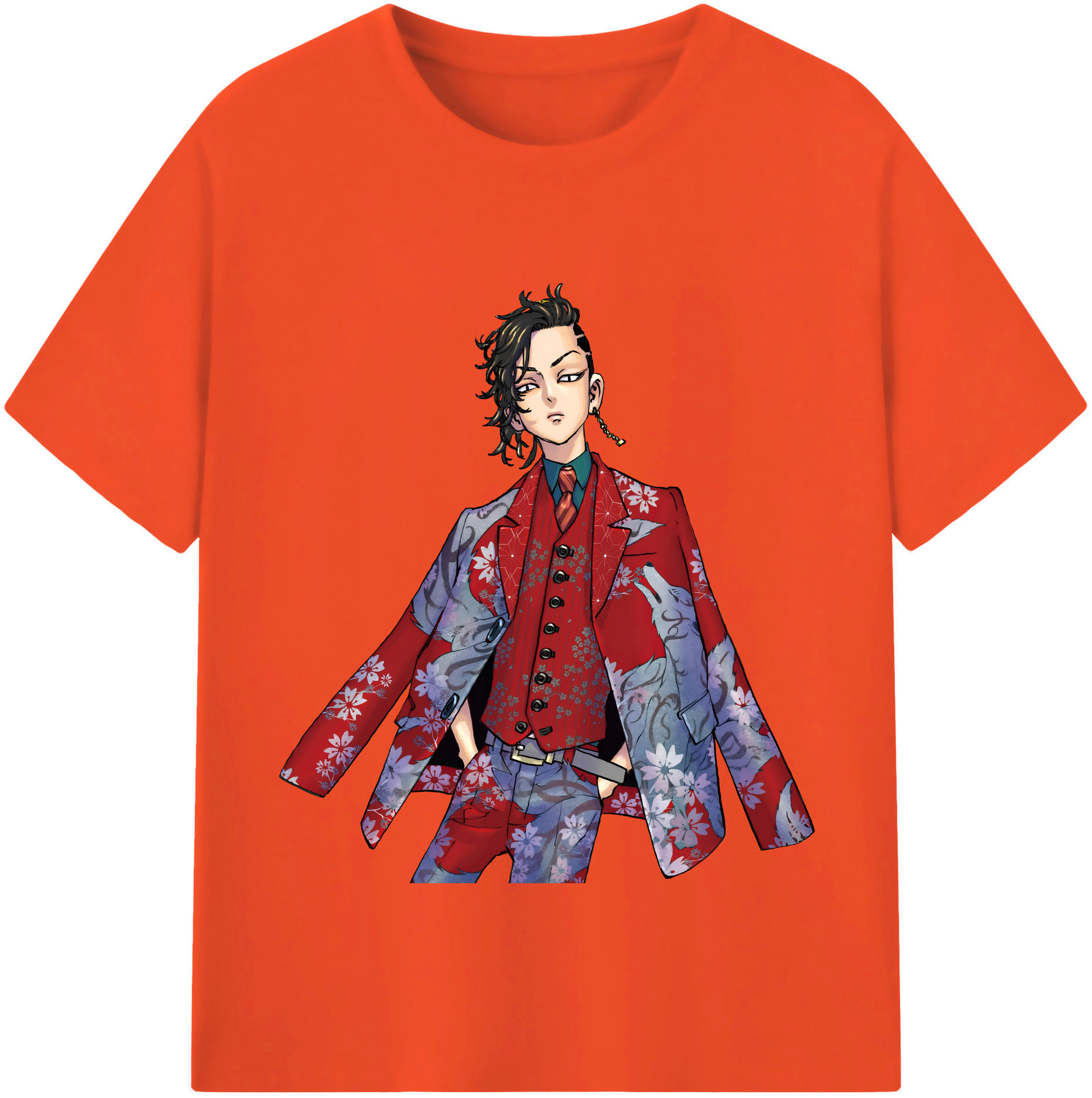 （画像用） 東京リベンジャーズ Tokyo Revengers 綿100％半袖Tシャツ（フロントプリント）