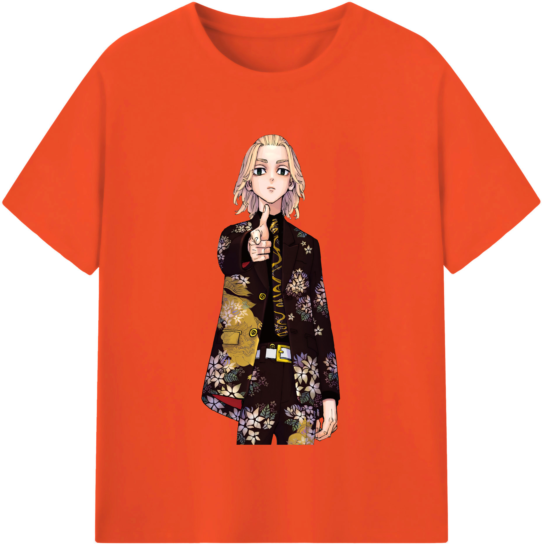 （画像用） 東京リベンジャーズ Tokyo Revengers 綿100％半袖Tシャツ（フロントプリント）