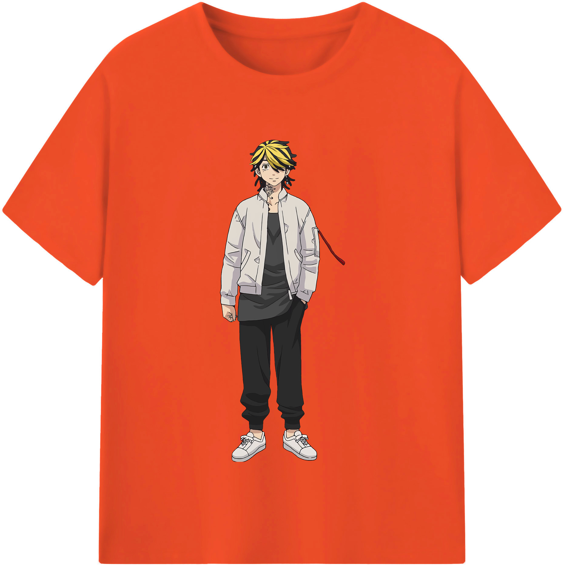 （画像用） 東京リベンジャーズ Tokyo Revengers 綿100％半袖Tシャツ（フロントプリント）