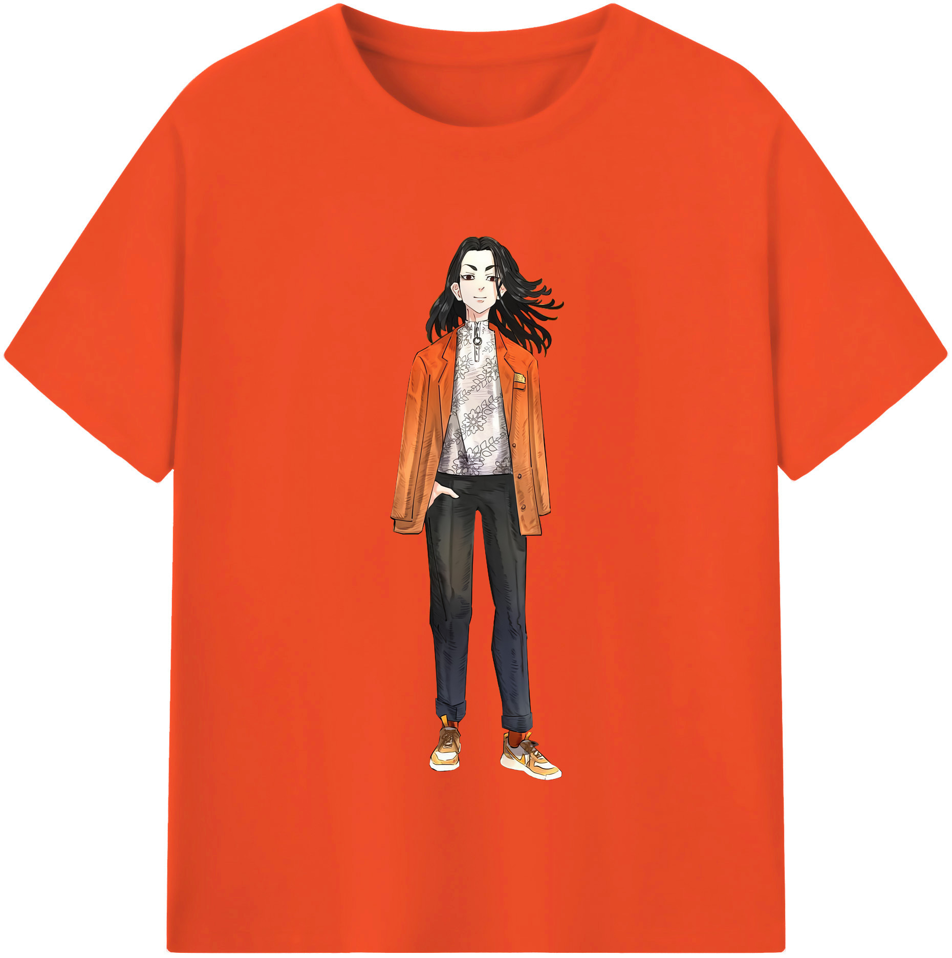 （画像用） 東京リベンジャーズ Tokyo Revengers 綿100％半袖Tシャツ（フロントプリント）