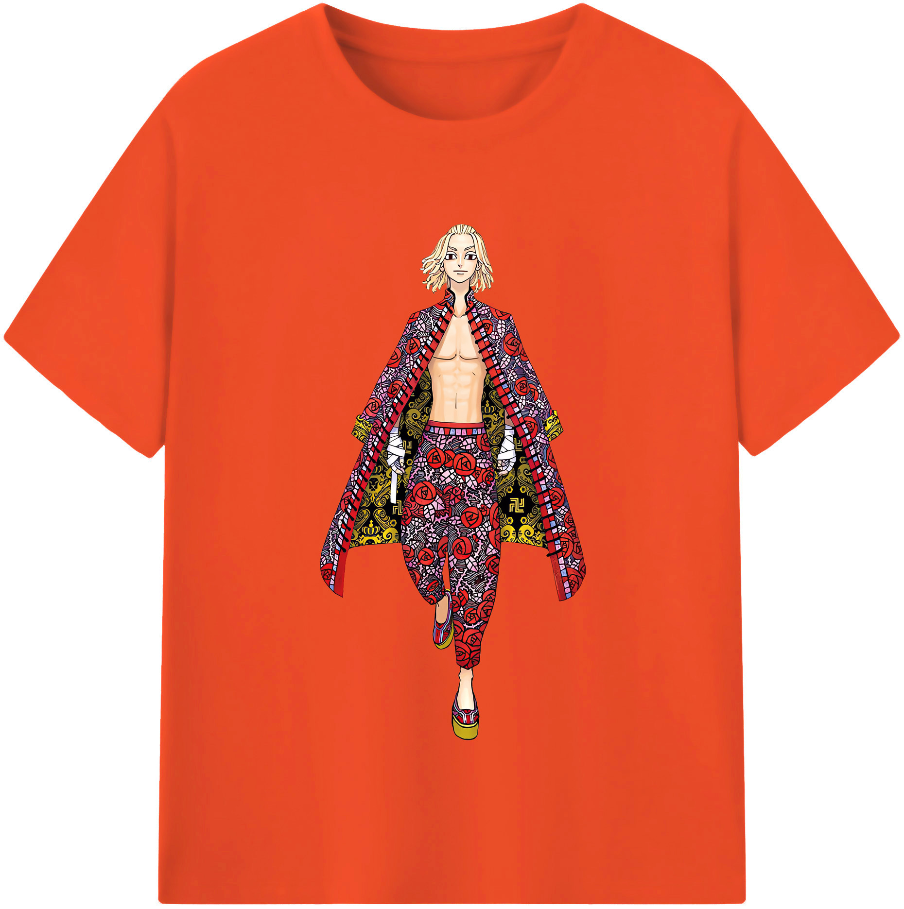 （画像用） 東京リベンジャーズ Tokyo Revengers 綿100％半袖Tシャツ（フロントプリント）