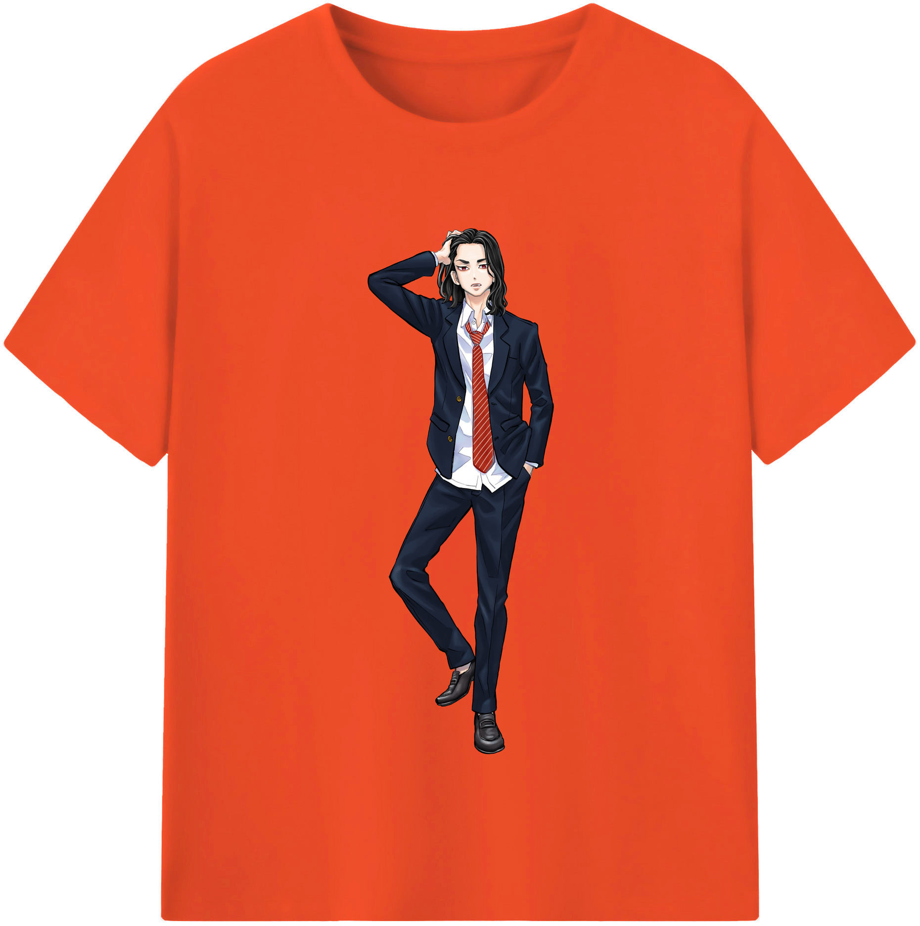 （画像用） 東京リベンジャーズ Tokyo Revengers 綿100％半袖Tシャツ（フロントプリント）