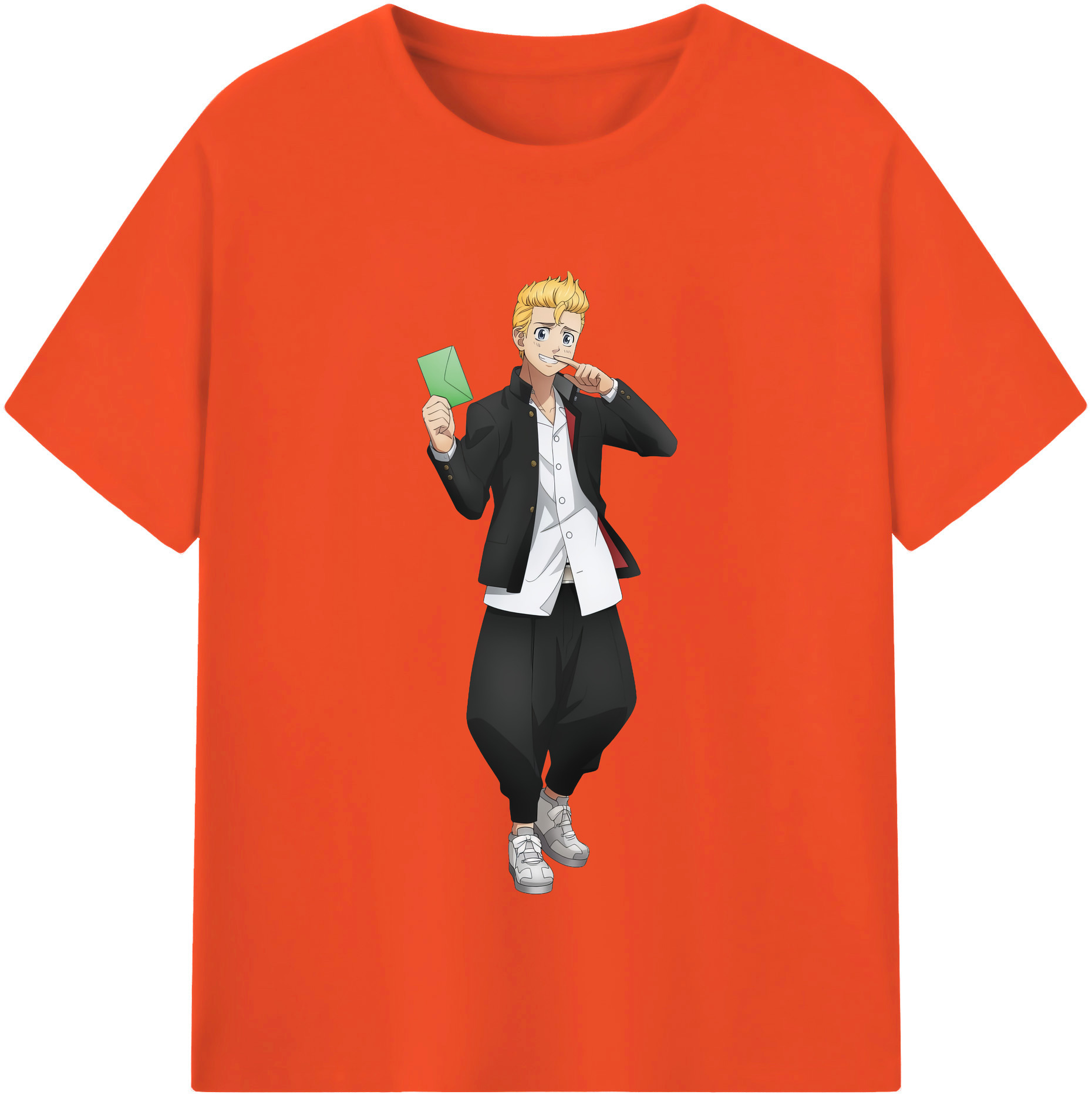 （画像用） 東京リベンジャーズ Tokyo Revengers 綿100％半袖Tシャツ（フロントプリント）