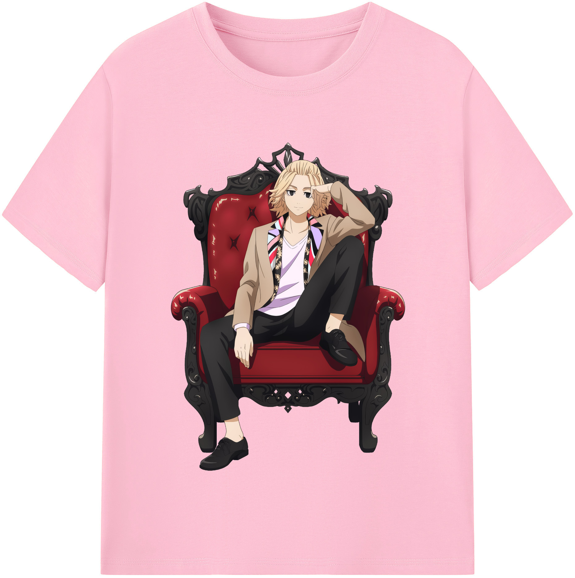 （画像用） 東京リベンジャーズ Tokyo Revengers 綿100％半袖Tシャツ（フロントプリント）