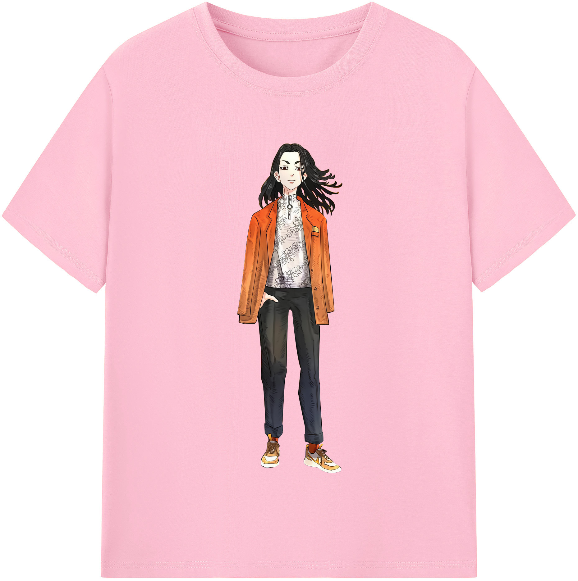 （画像用） 東京リベンジャーズ Tokyo Revengers 綿100％半袖Tシャツ（フロントプリント）