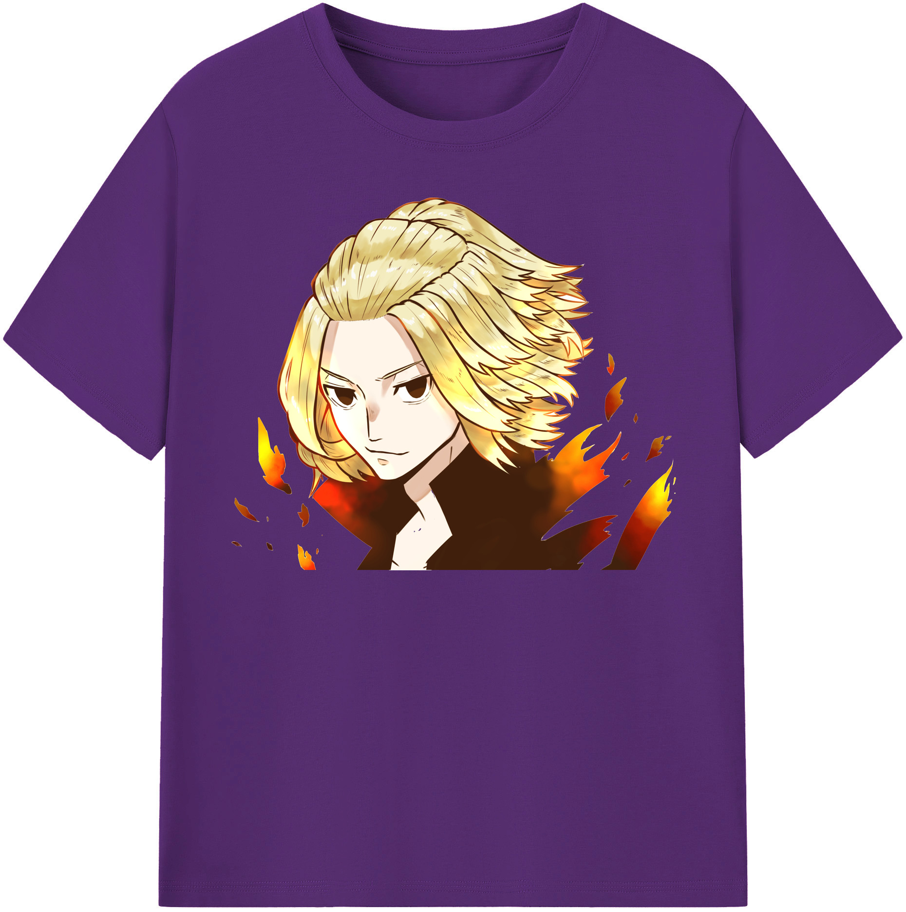 （画像用） 東京リベンジャーズ Tokyo Revengers 綿100％半袖Tシャツ（フロントプリント）
