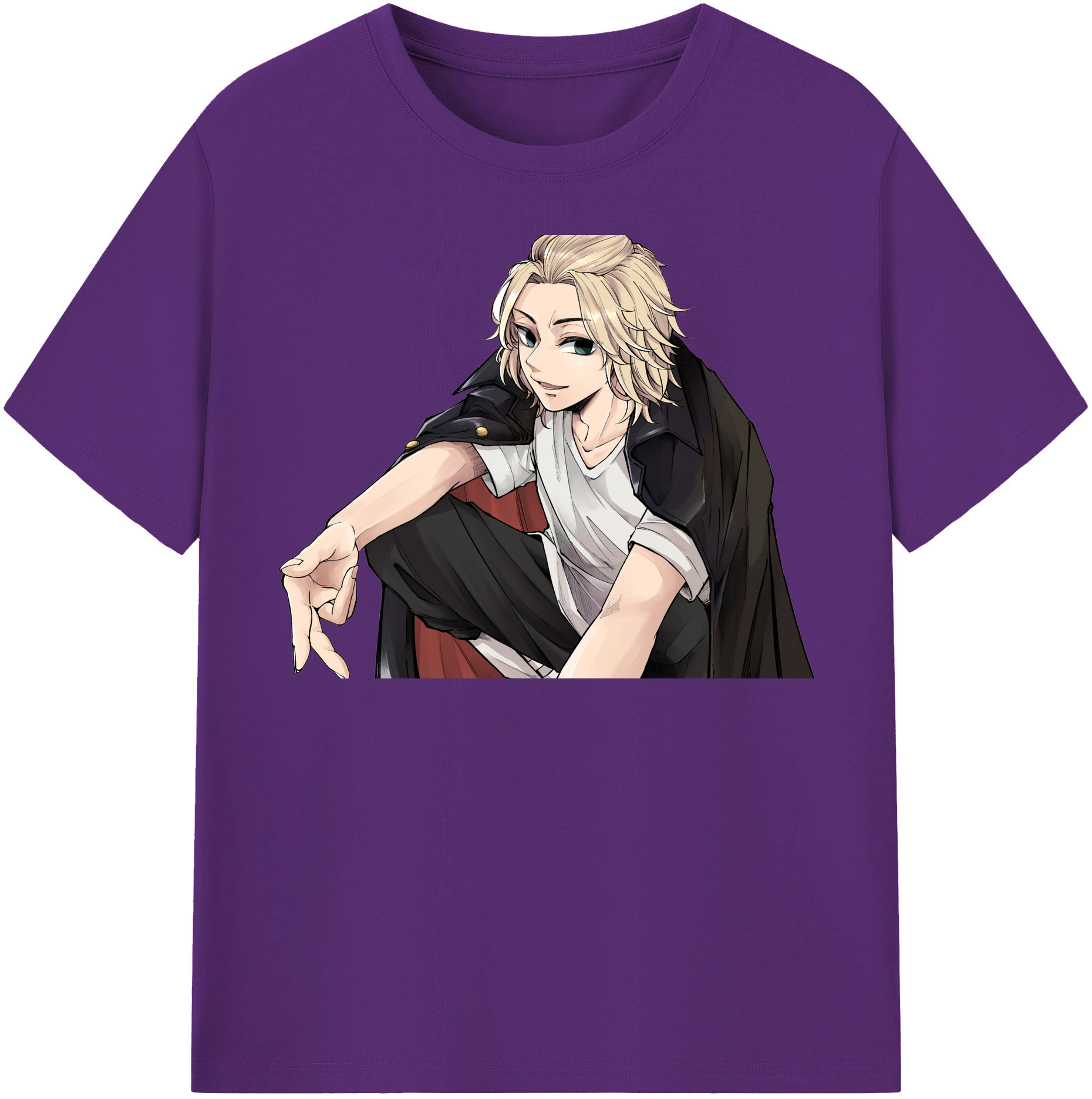 （画像用） 東京リベンジャーズ Tokyo Revengers 綿100％半袖Tシャツ（フロントプリント）