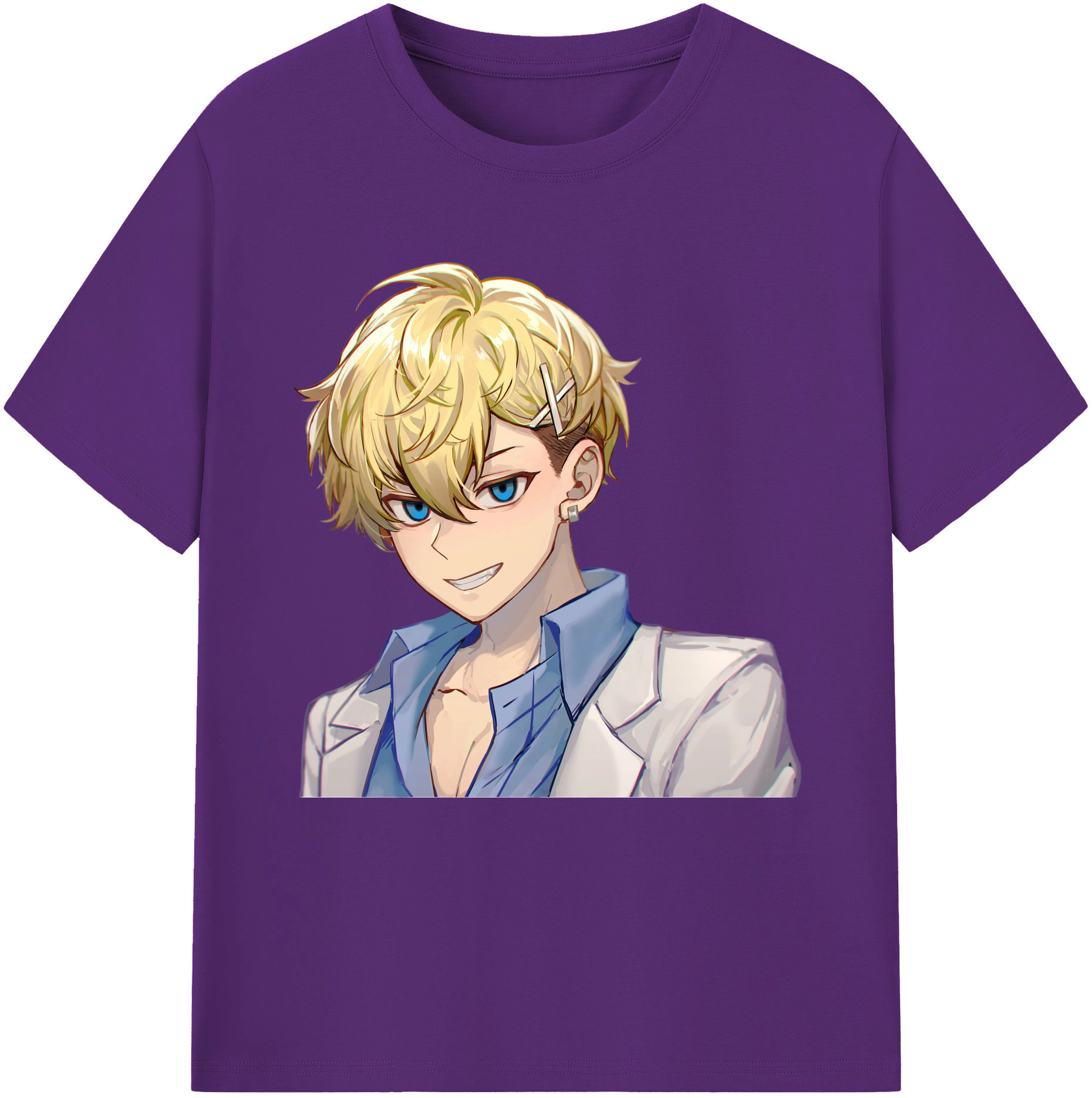 （画像用） 東京リベンジャーズ Tokyo Revengers 綿100％半袖Tシャツ（フロントプリント）