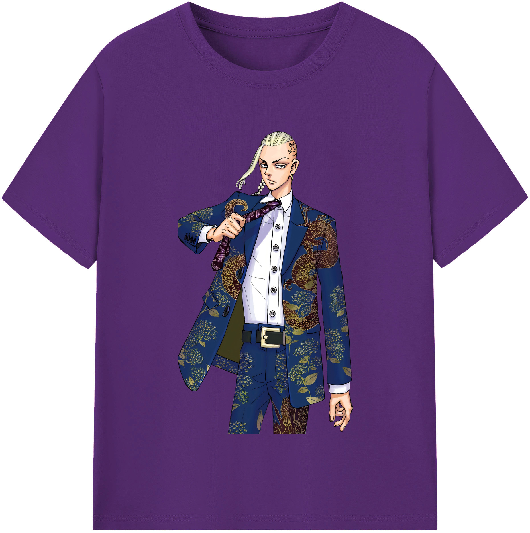 （画像用） 東京リベンジャーズ Tokyo Revengers 綿100％半袖Tシャツ（フロントプリント）