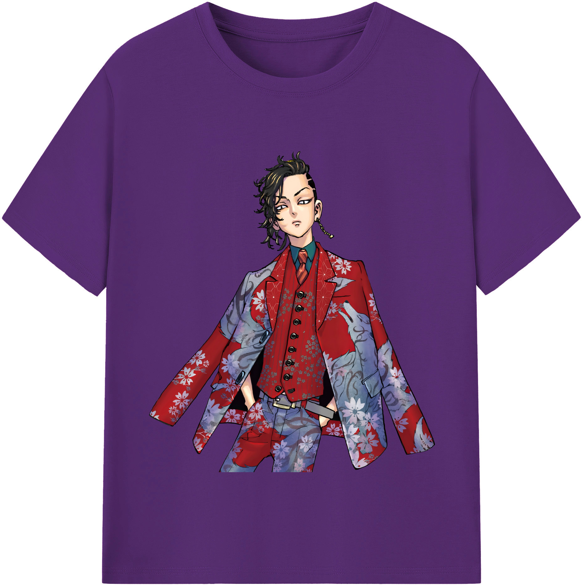 （画像用） 東京リベンジャーズ Tokyo Revengers 綿100％半袖Tシャツ（フロントプリント）