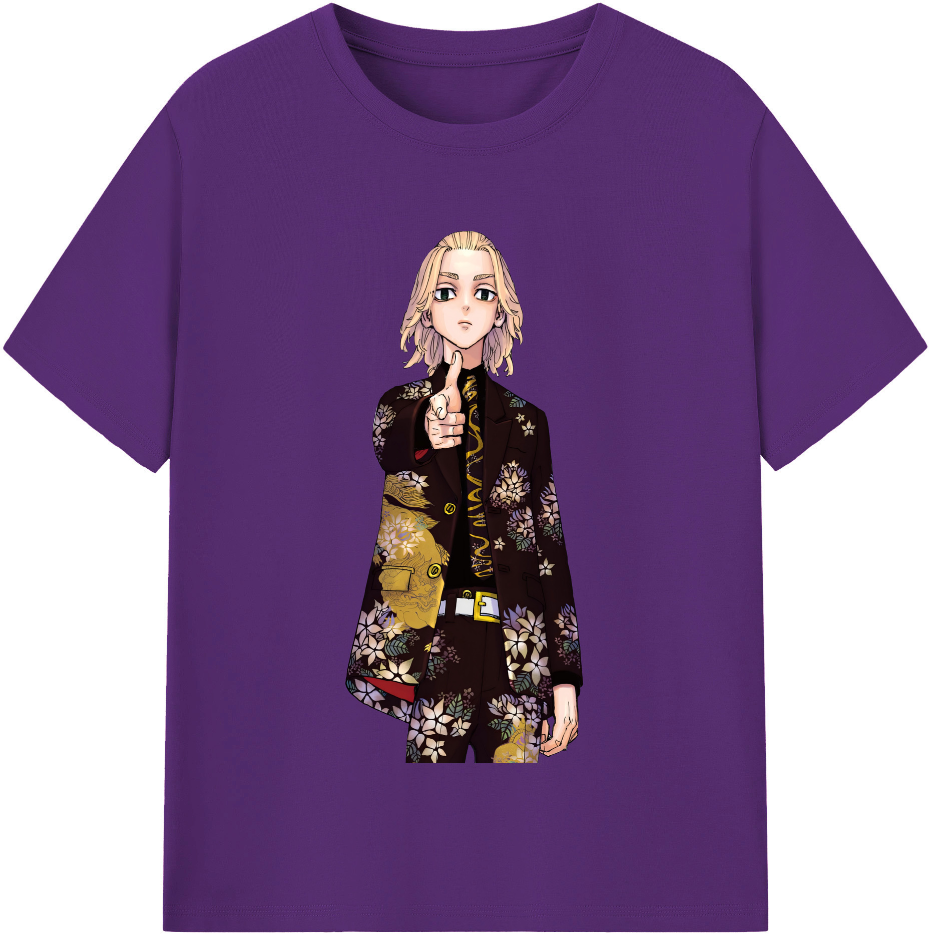 （画像用） 東京リベンジャーズ Tokyo Revengers 綿100％半袖Tシャツ（フロントプリント）