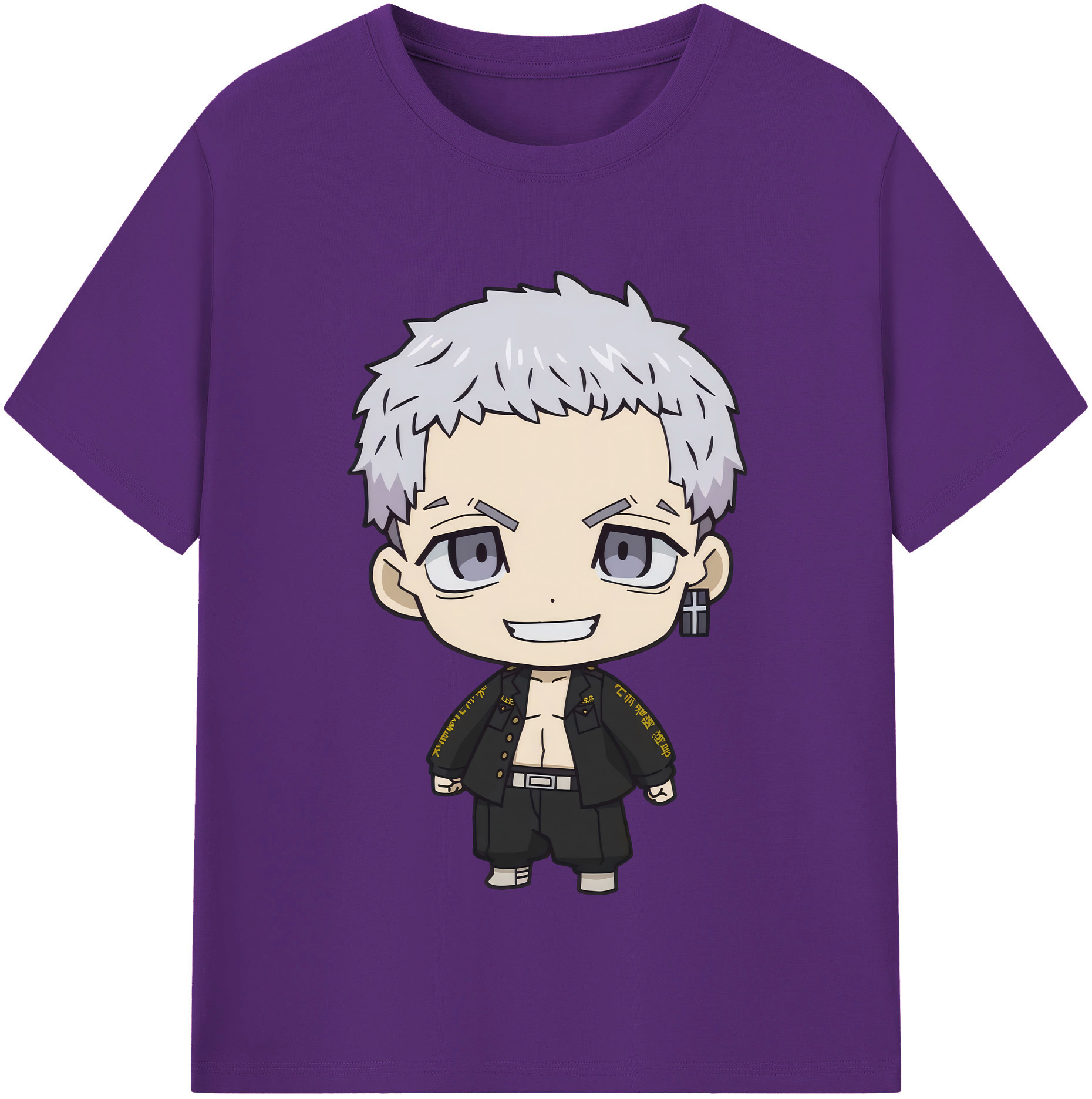 （画像用） 東京リベンジャーズ Tokyo Revengers 綿100％半袖Tシャツ（フロントプリント）