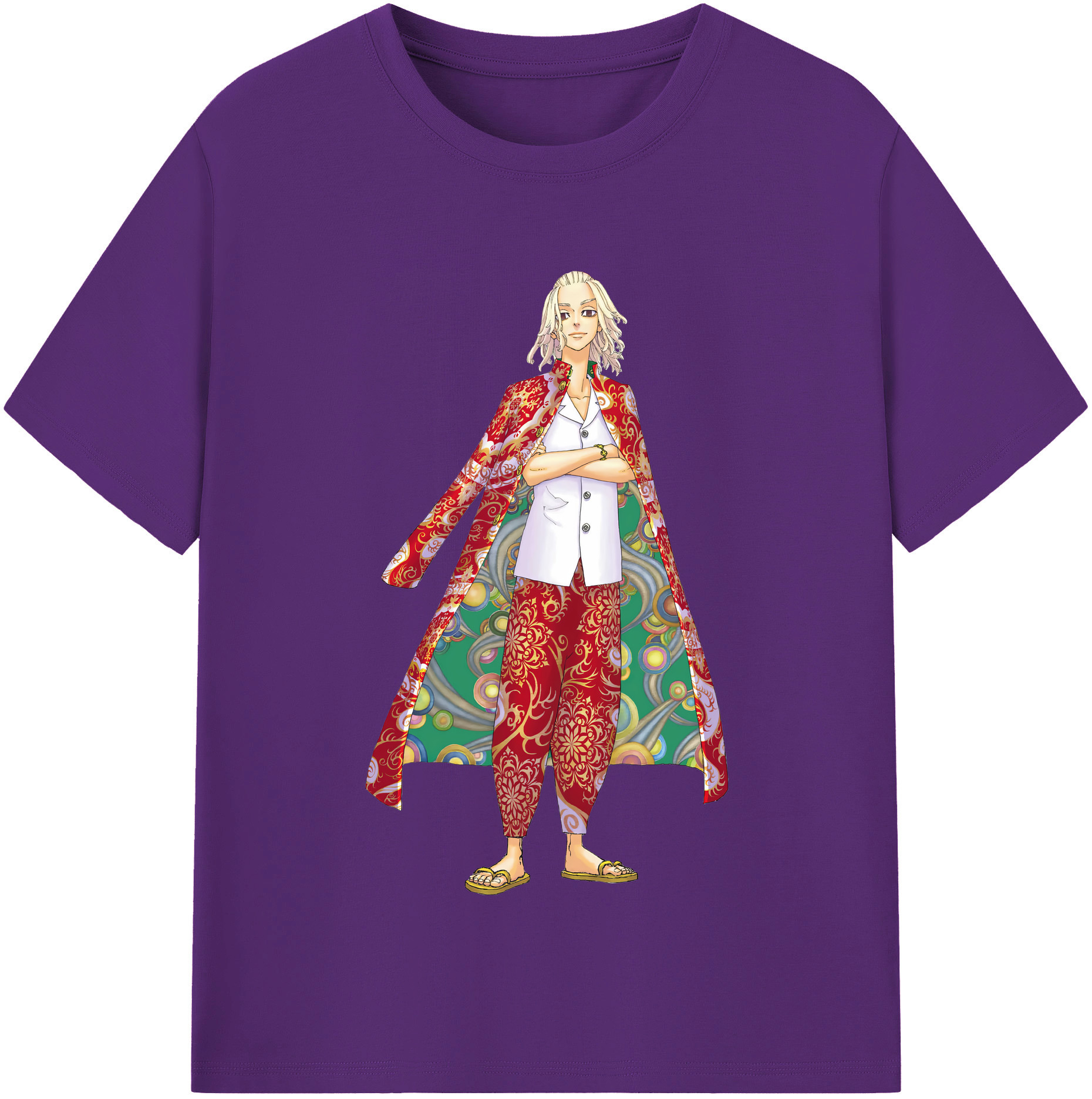 （画像用） 東京リベンジャーズ Tokyo Revengers 綿100％半袖Tシャツ（フロントプリント）