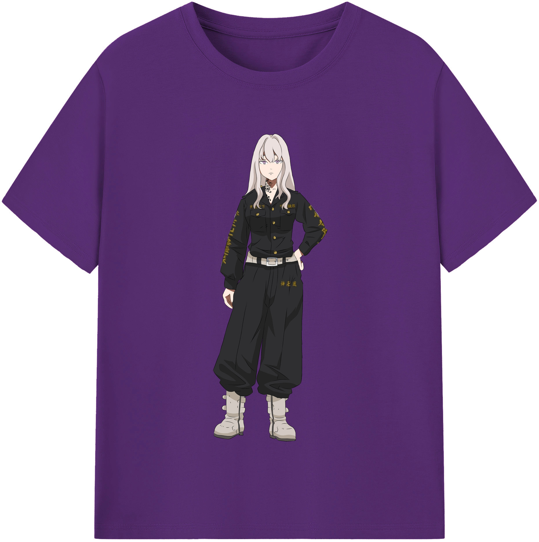 （画像用） 東京リベンジャーズ Tokyo Revengers 綿100％半袖Tシャツ（フロントプリント）