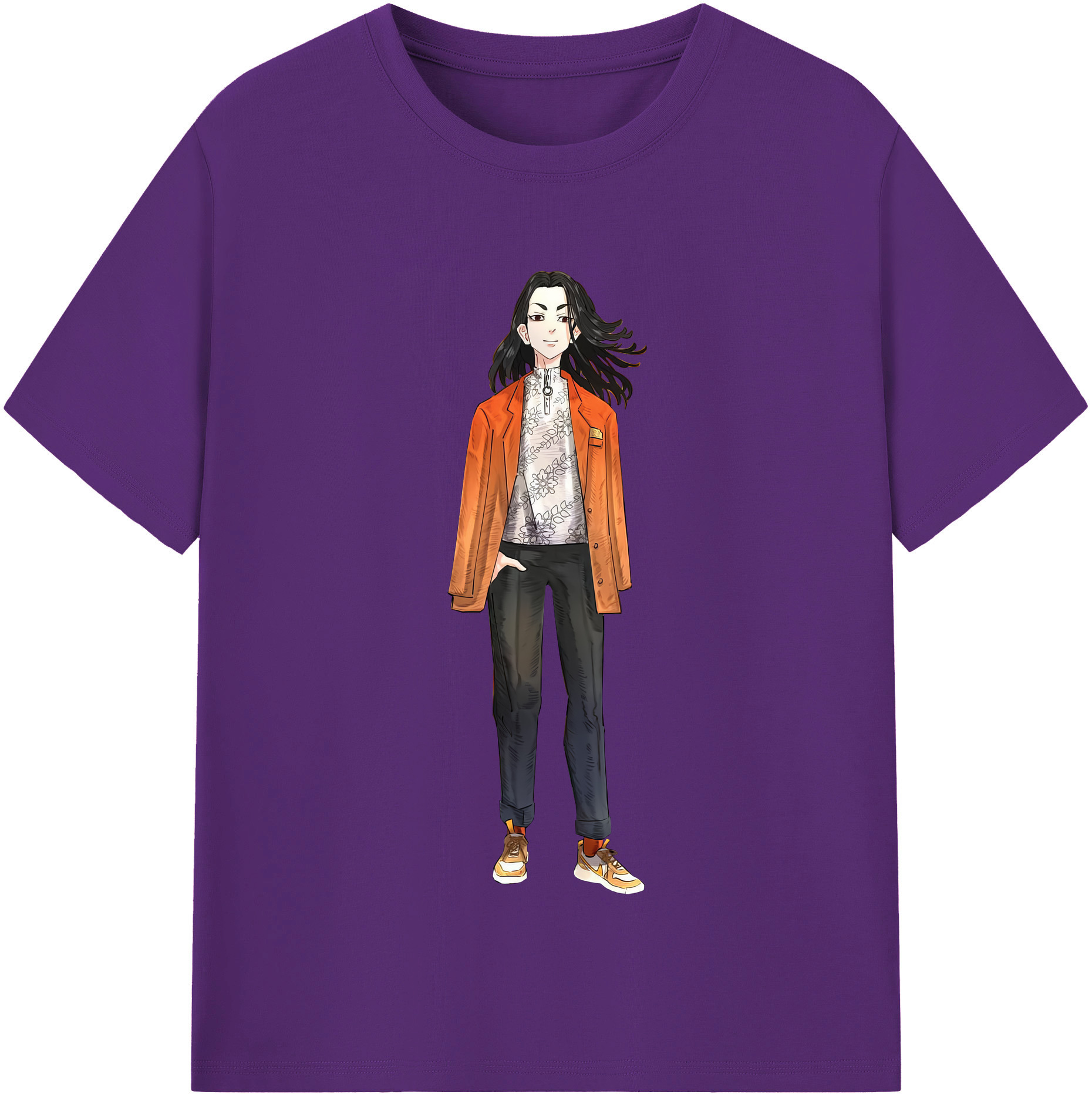 （画像用） 東京リベンジャーズ Tokyo Revengers 綿100％半袖Tシャツ（フロントプリント）