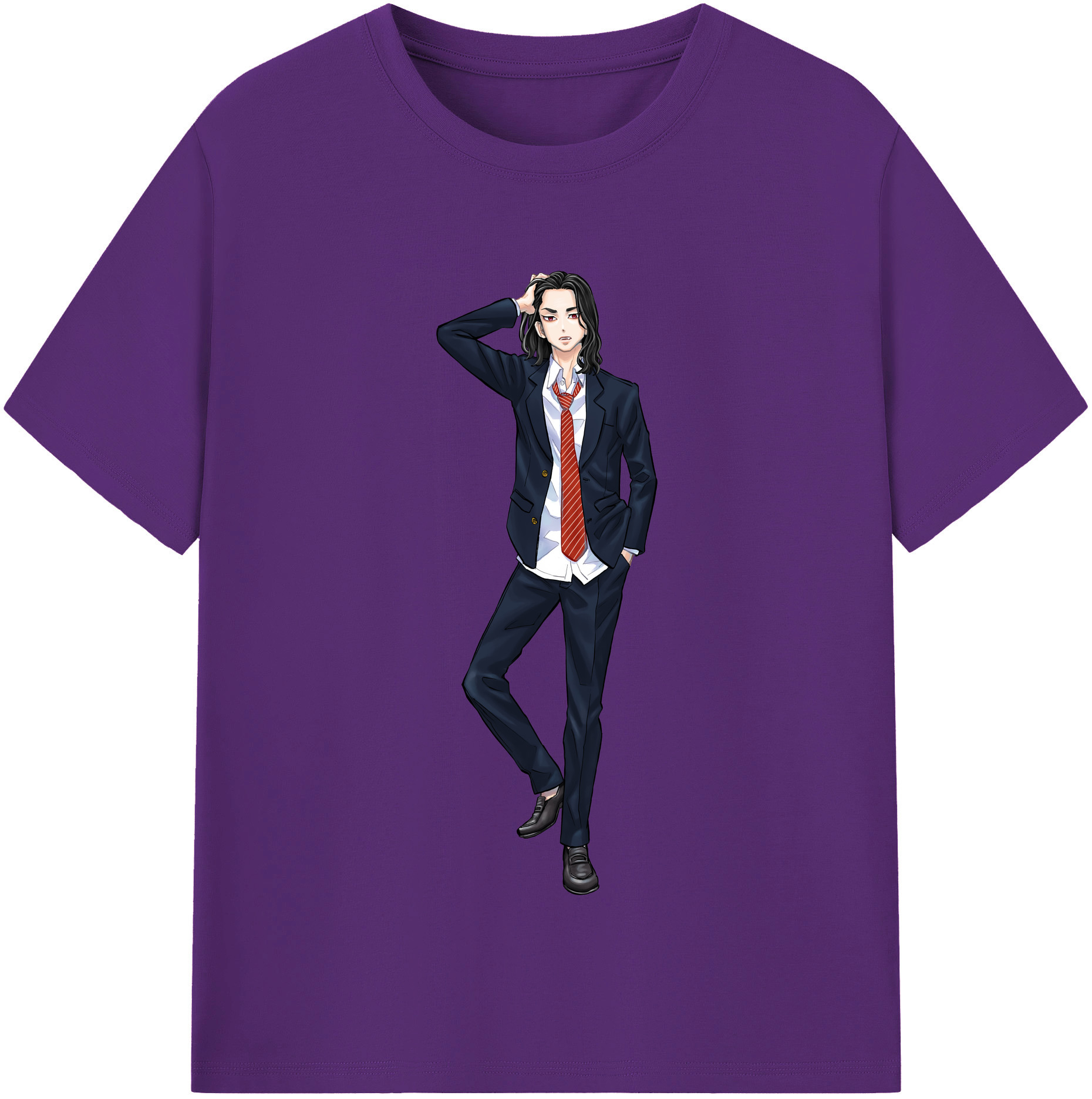 （画像用） 東京リベンジャーズ Tokyo Revengers 綿100％半袖Tシャツ（フロントプリント）