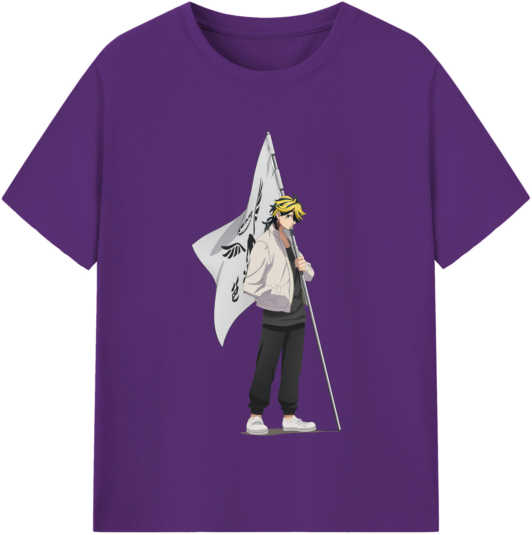 （画像用） 東京リベンジャーズ Tokyo Revengers 綿100％半袖Tシャツ（フロントプリント）