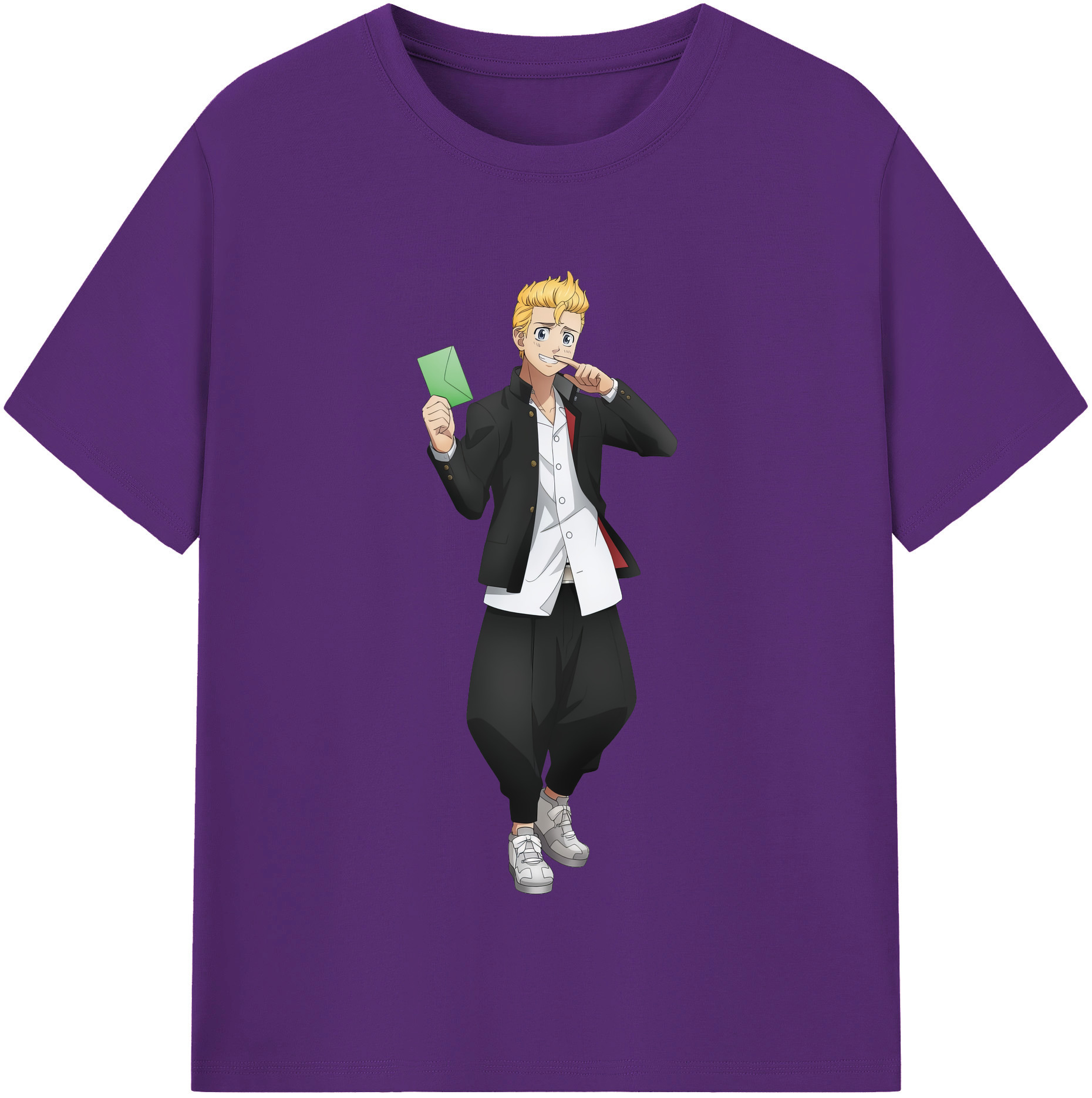 （画像用） 東京リベンジャーズ Tokyo Revengers 綿100％半袖Tシャツ（フロントプリント）